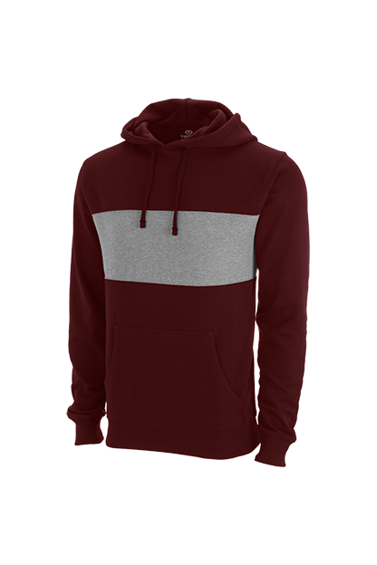 Premium Cotton Blocked Fleece Pullover Hoodie, custom hoodie or sweatshirt with logo imprint 34