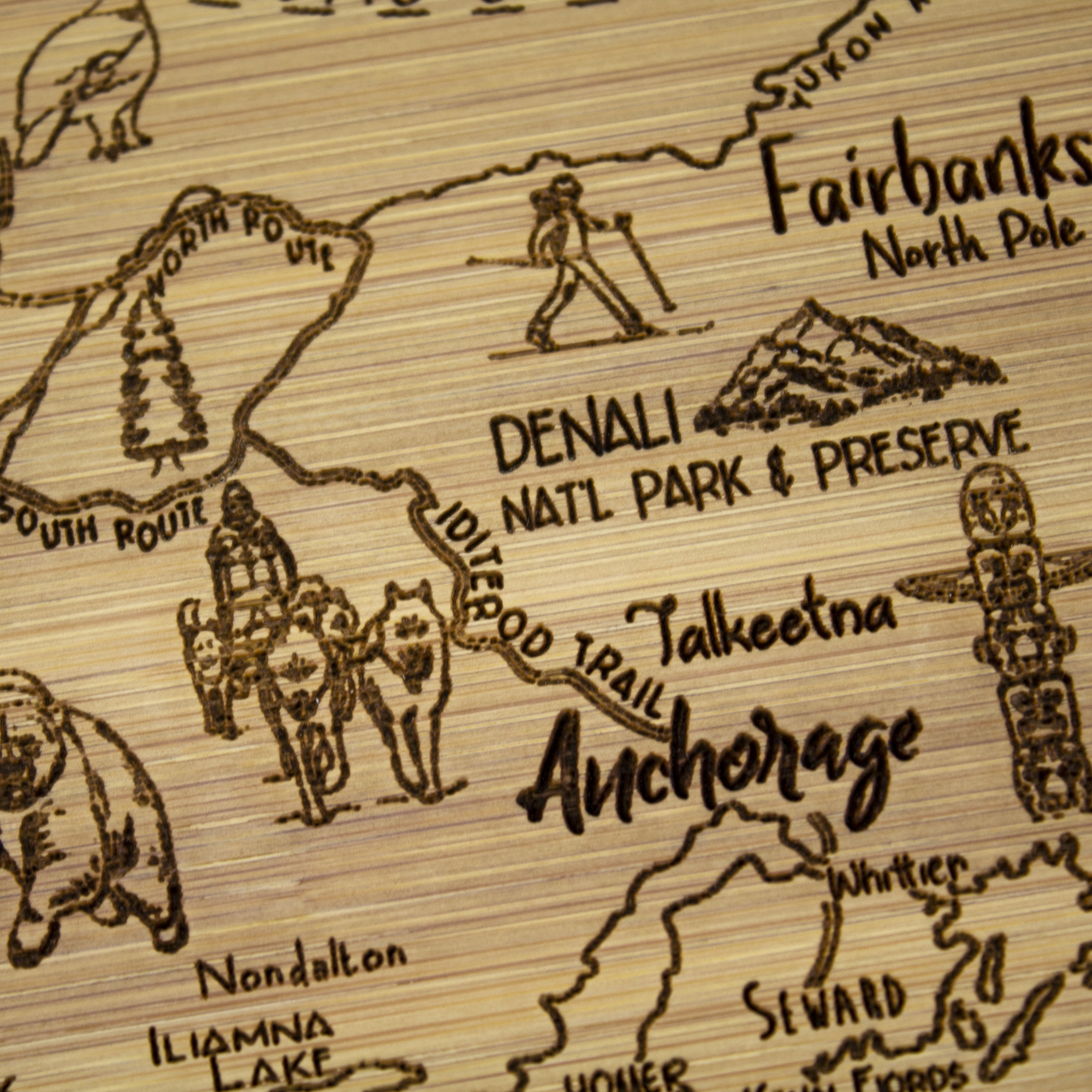 A Slice of Life Alaska Serving & Cutting Board 3