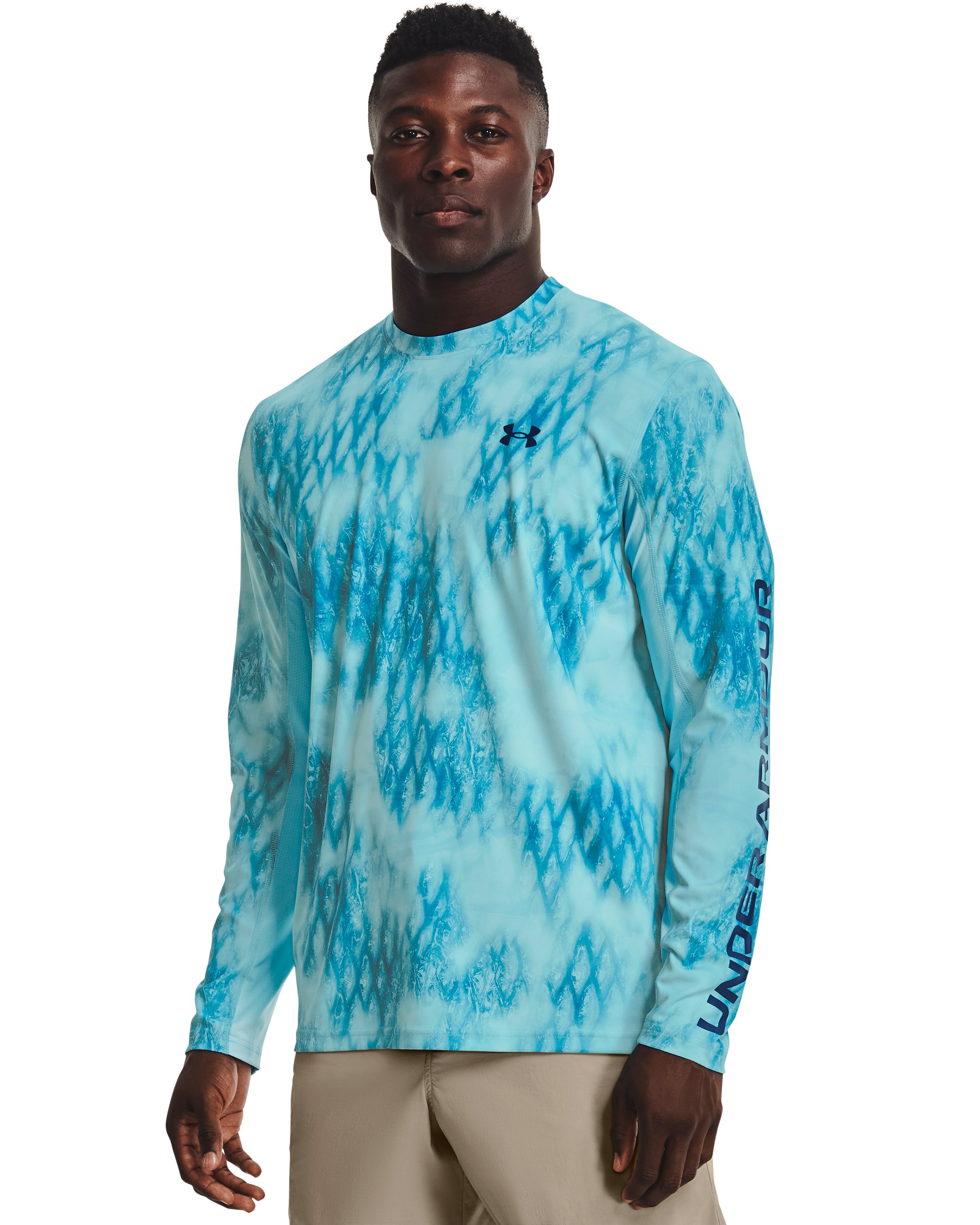 UA Iso-Chill Shorebreak Camo Men's Long Sleeve 7