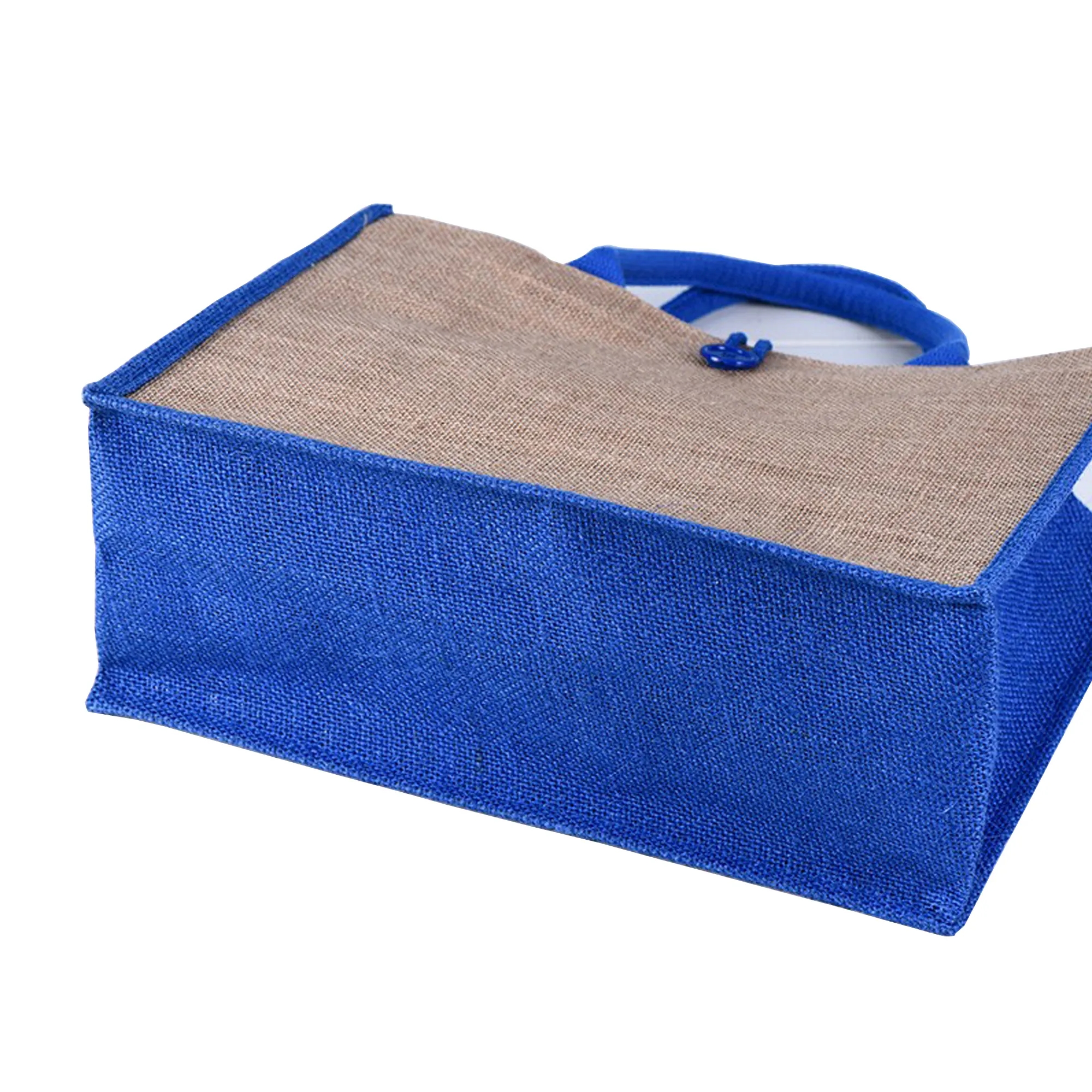 Jute Tote Shopper Bag, custom tote bag with logo imprint 3