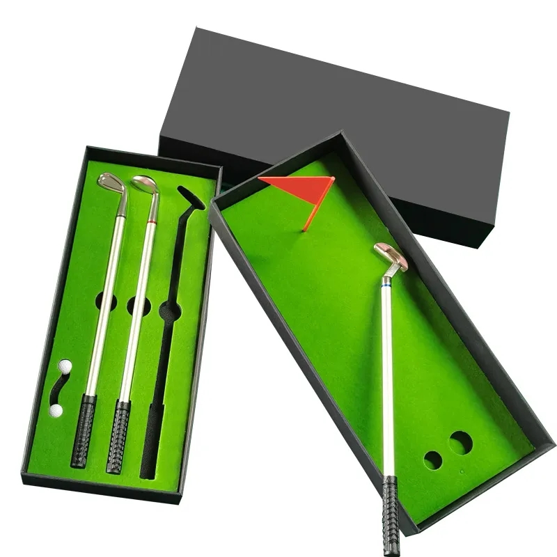 Mini Desktop Golf Ball Pen Gift Set 2
