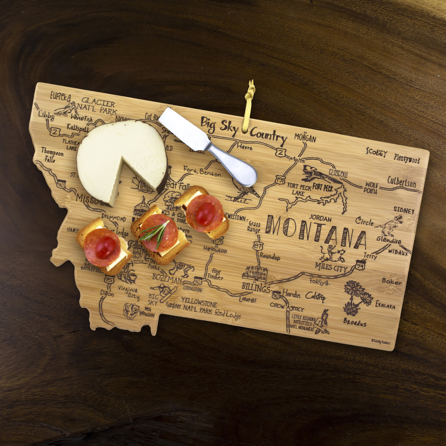 Destination Montana Cutting & Serving Board 3