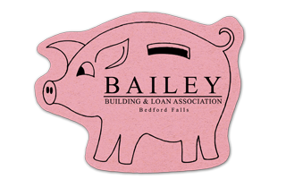 6" Piggy Bank Compressed Sponge 10