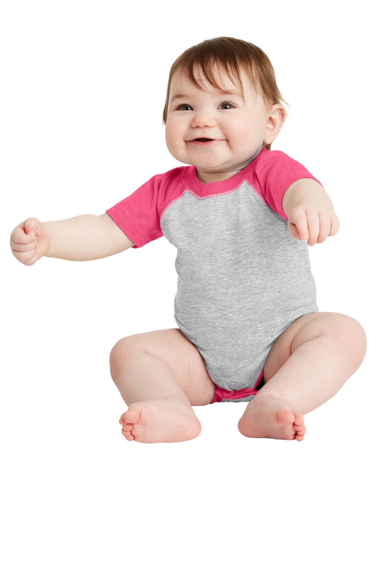 Rabbit Skins Infant Baseball Fine Jersey Bodysuit. RS4430 1