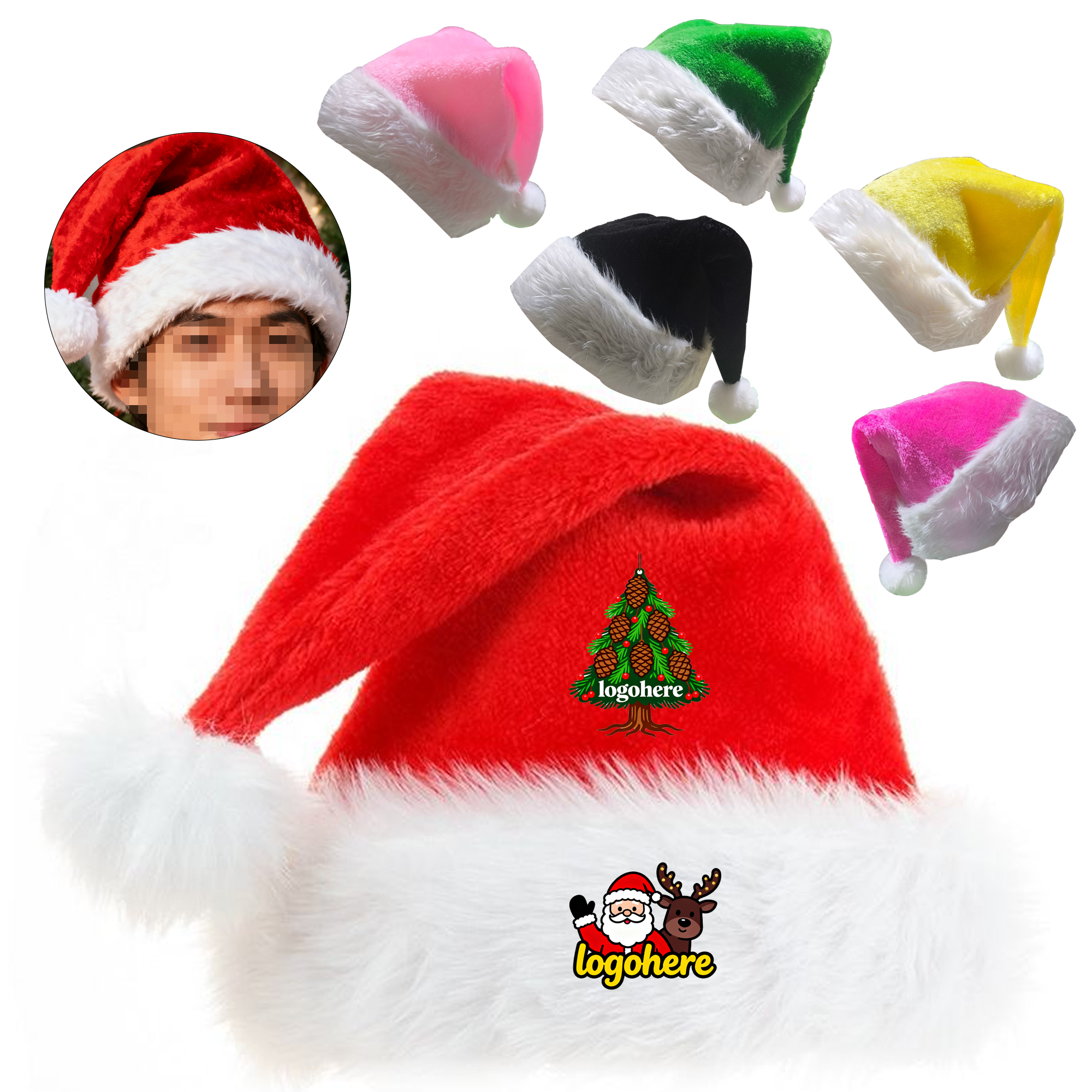 Personalized Christmas Party Hat 2