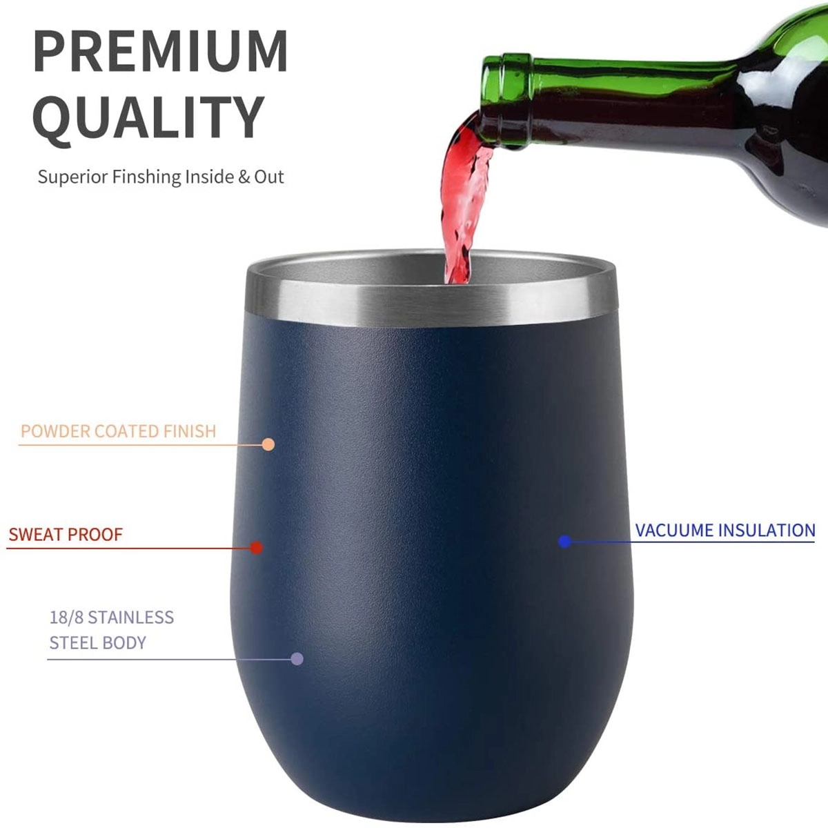 12Oz Insulated Wine Tumbler 2