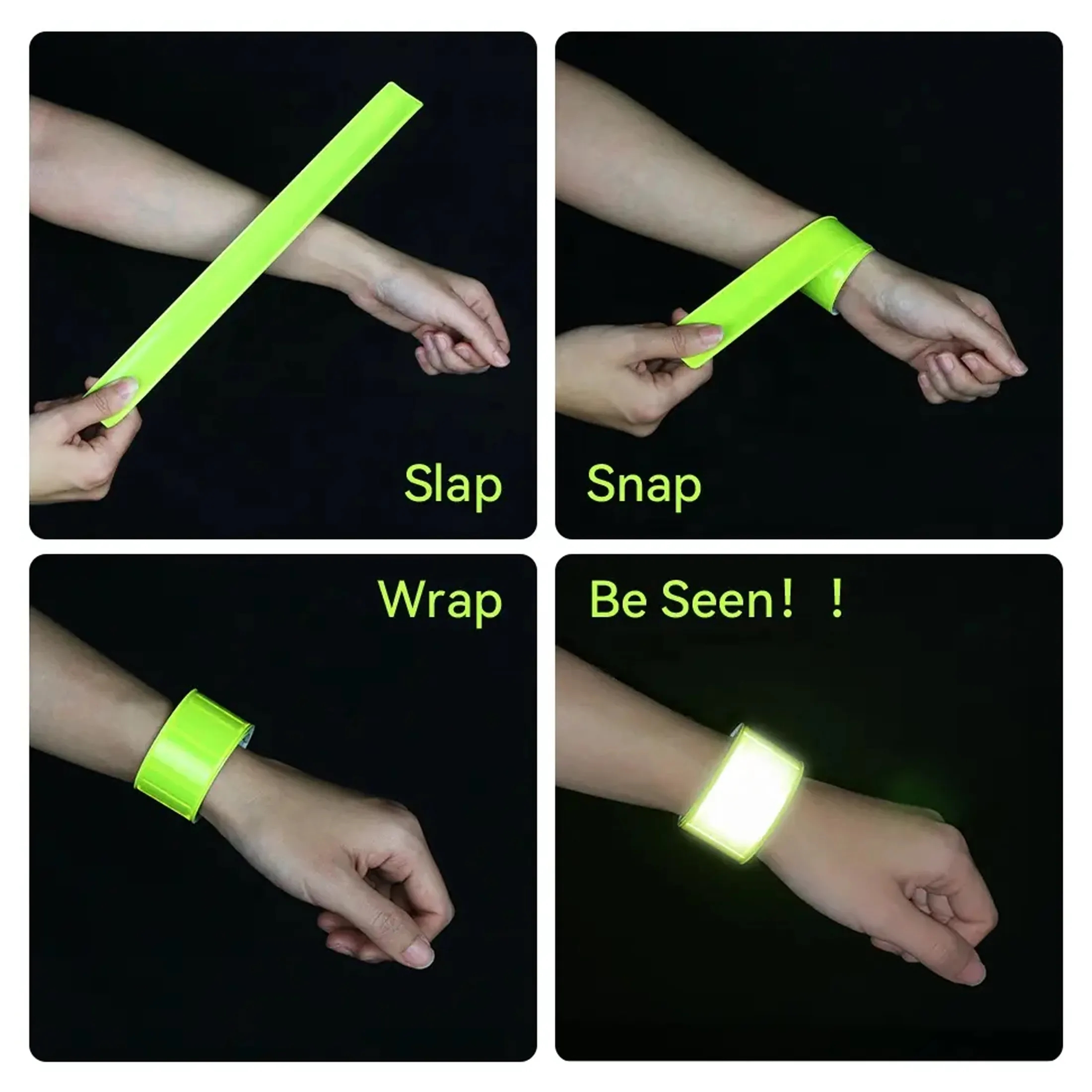 Reflective Safety Slap Bracelet 4