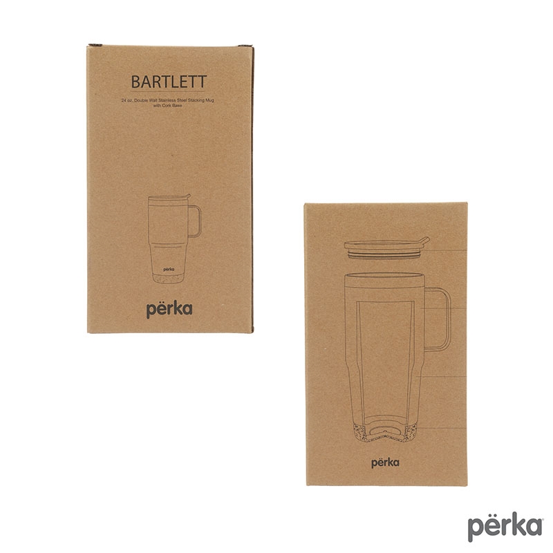 Perka® Bartlett 24 oz. Double Wall, Stainless Steel Stacking Mug 37