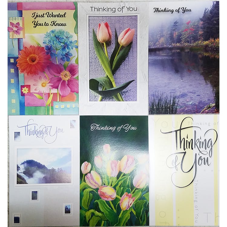 Thinking of You Cards - Assorted 5"x7.75" 1
