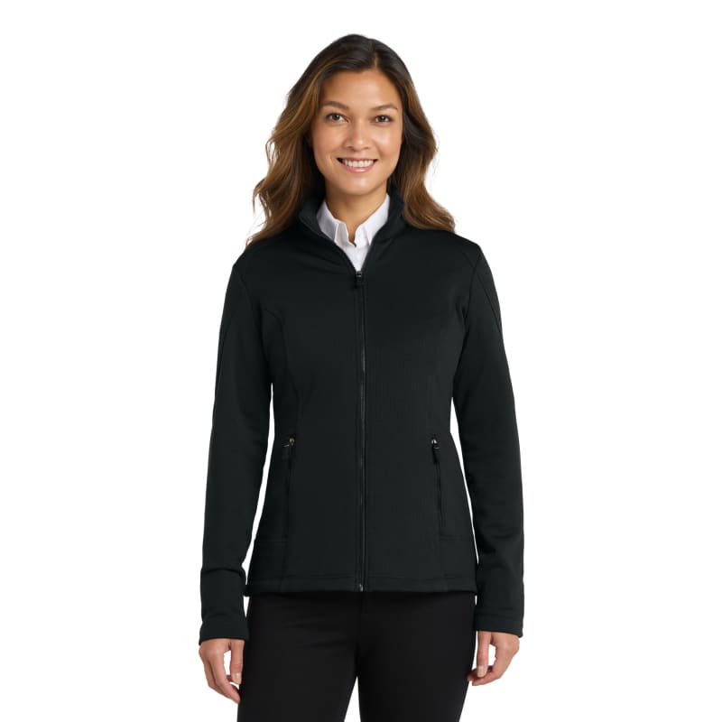 Port Authority Women's Grid Fleece Jacket. 10