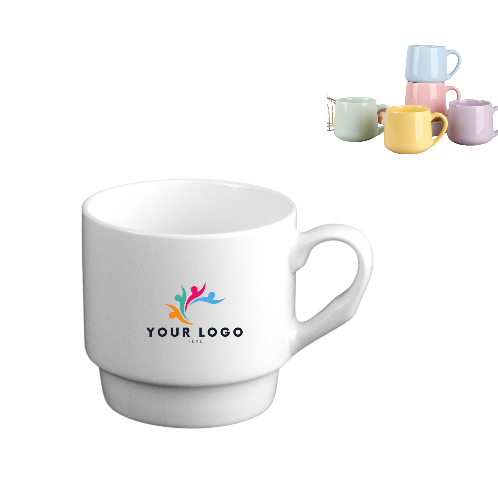 Sleek White Ceramic Mug 2