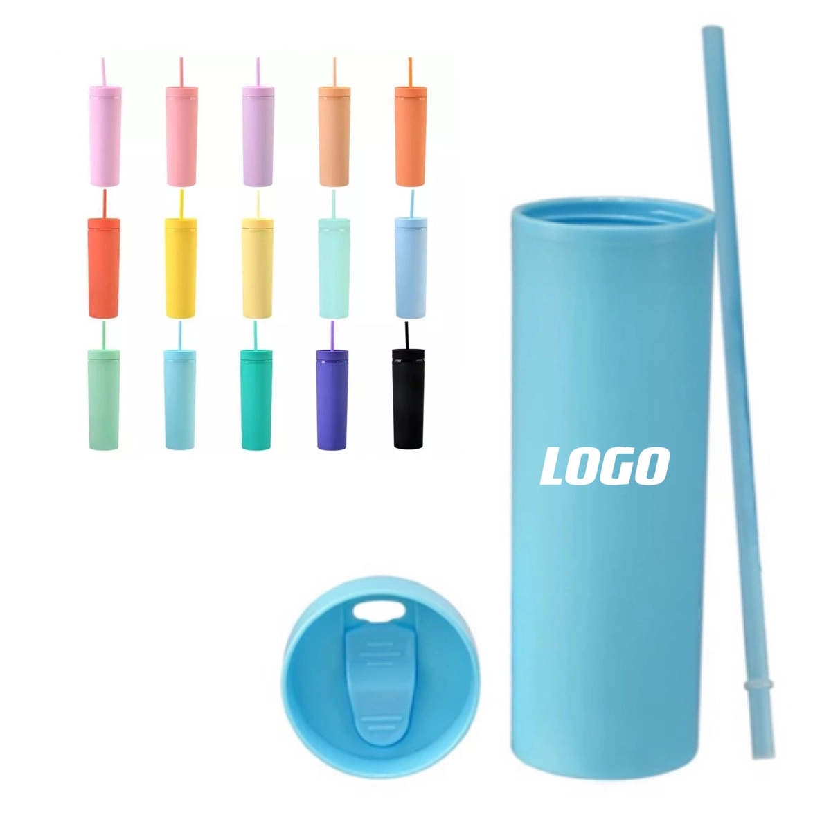 16Oz Double-Walled Skinny Tumbler 2