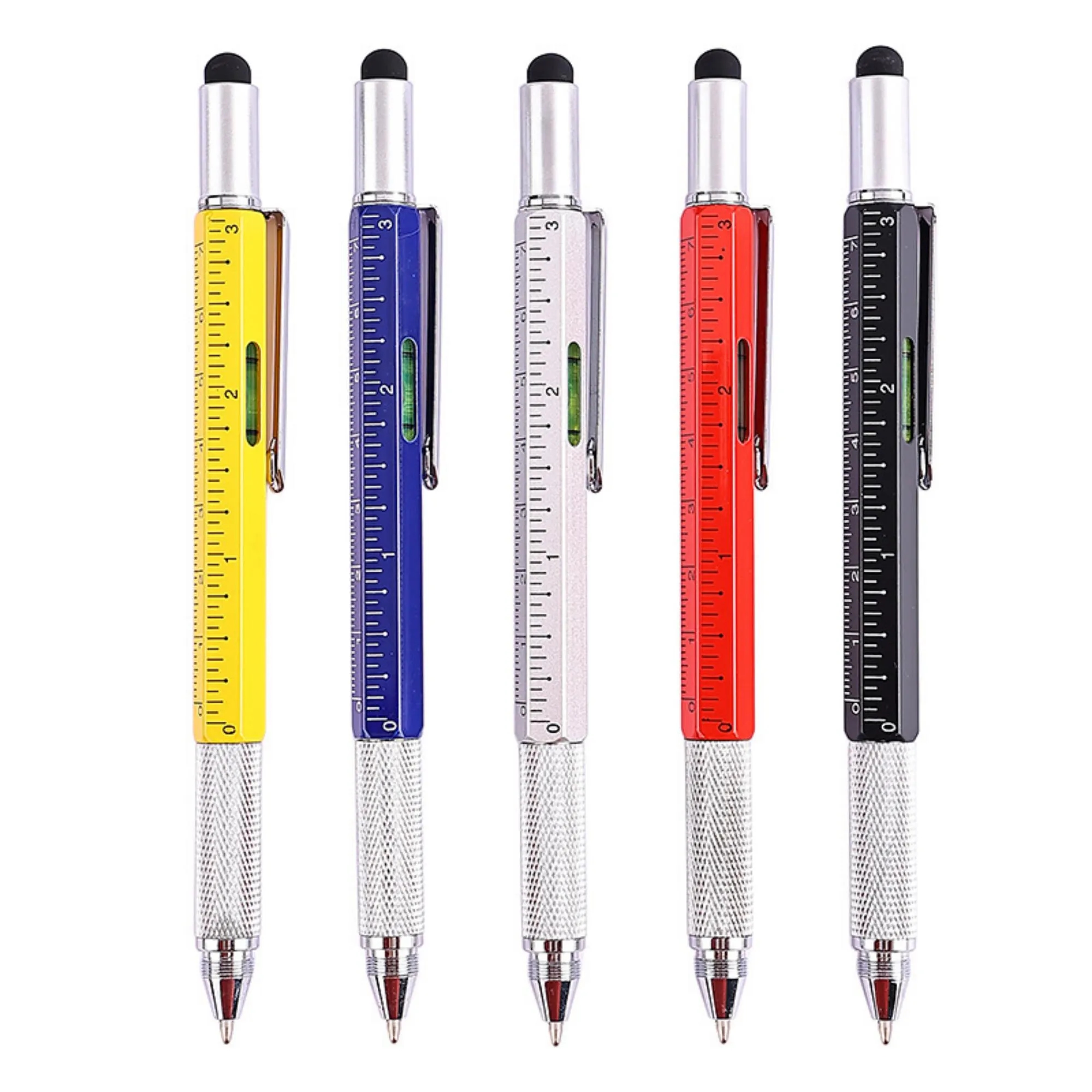 MOQ 50pcs 6 in 1 Multifunction Ball Pen 4