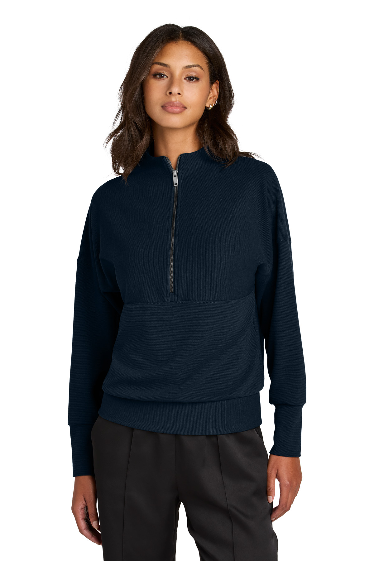 Mercer+Mettle Women's Linear Texture 1/4-Zip MM3041 8