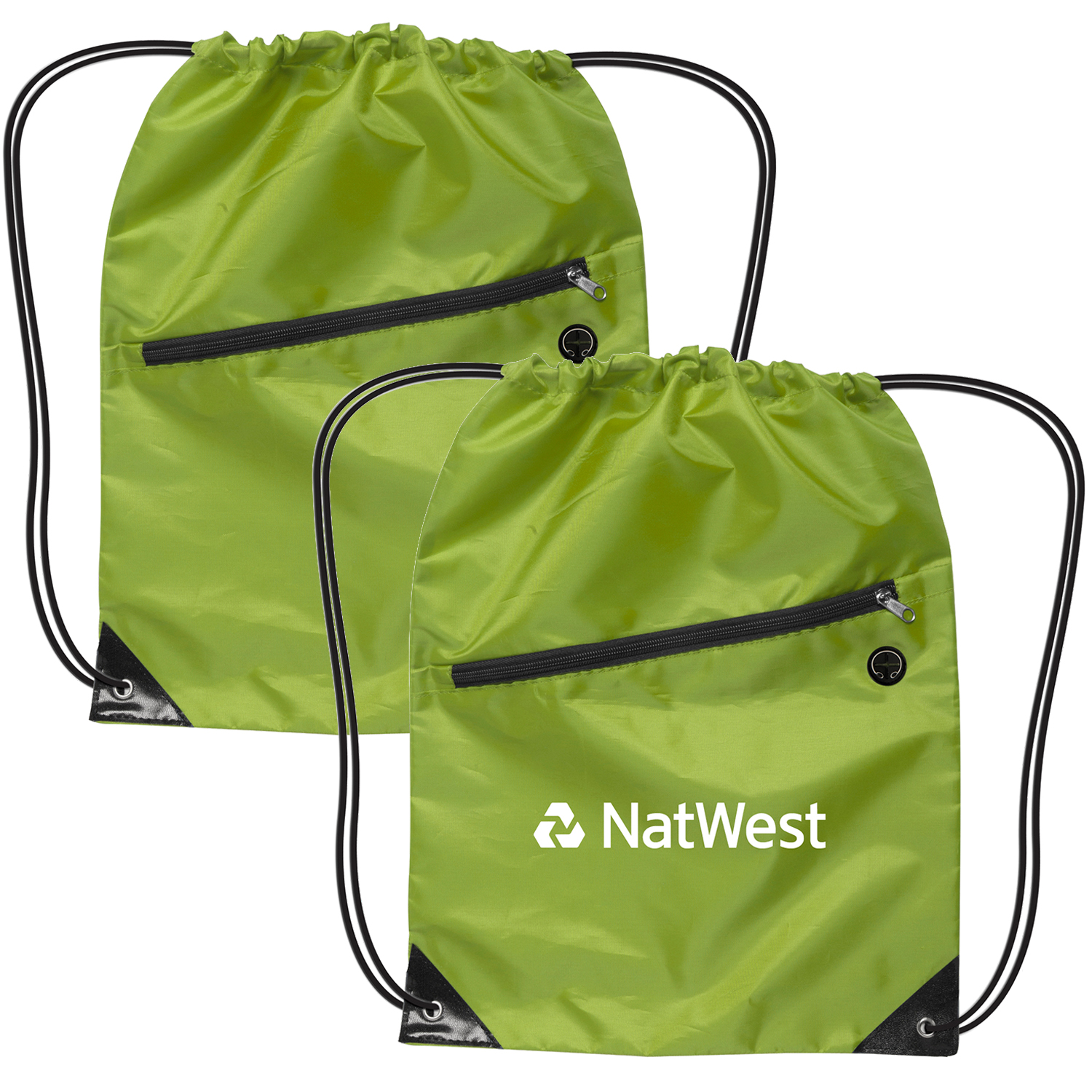 Drawstring Backpacks With Earbud Port 2