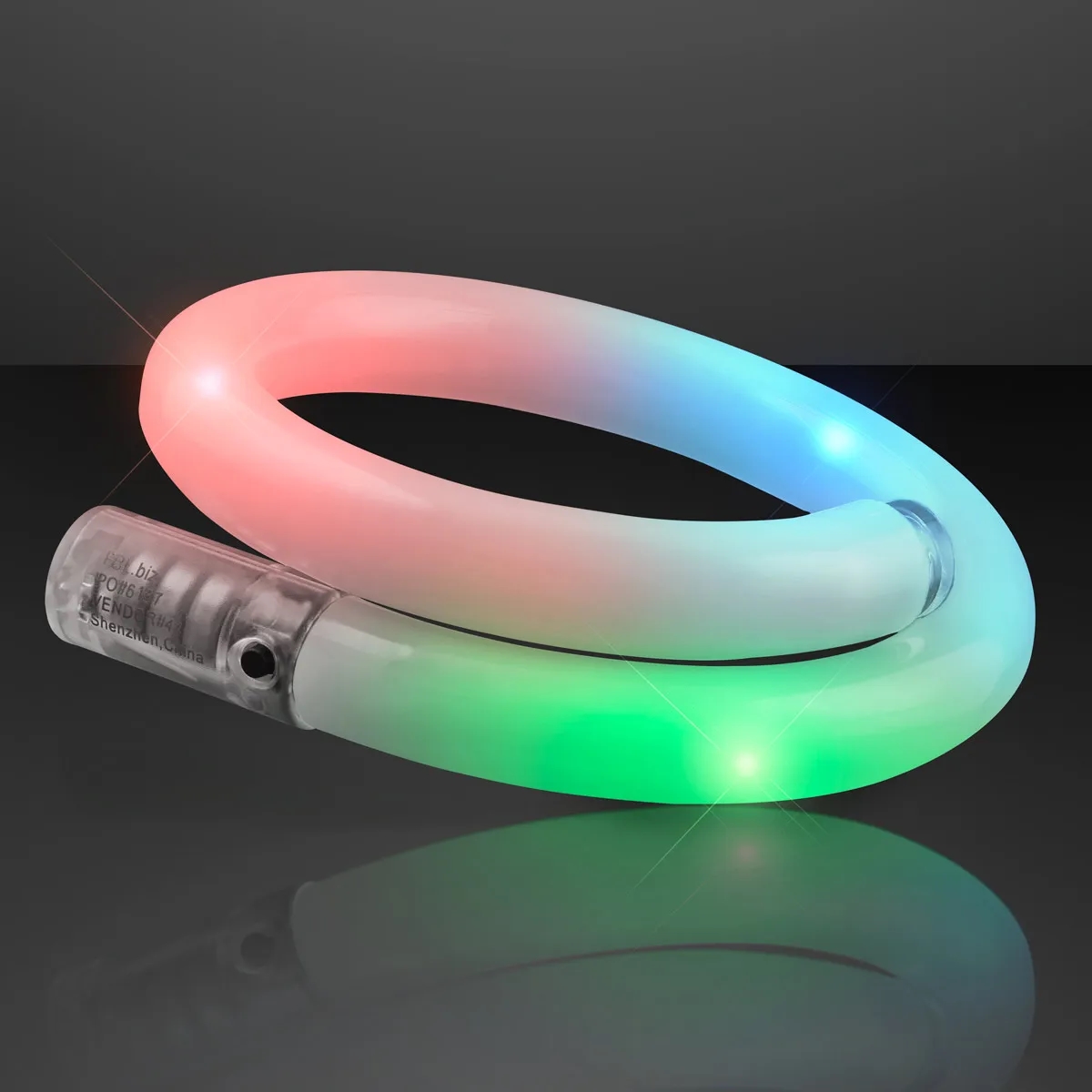 LED Light Up Flash Tube Bracelets - Single Colors 23
