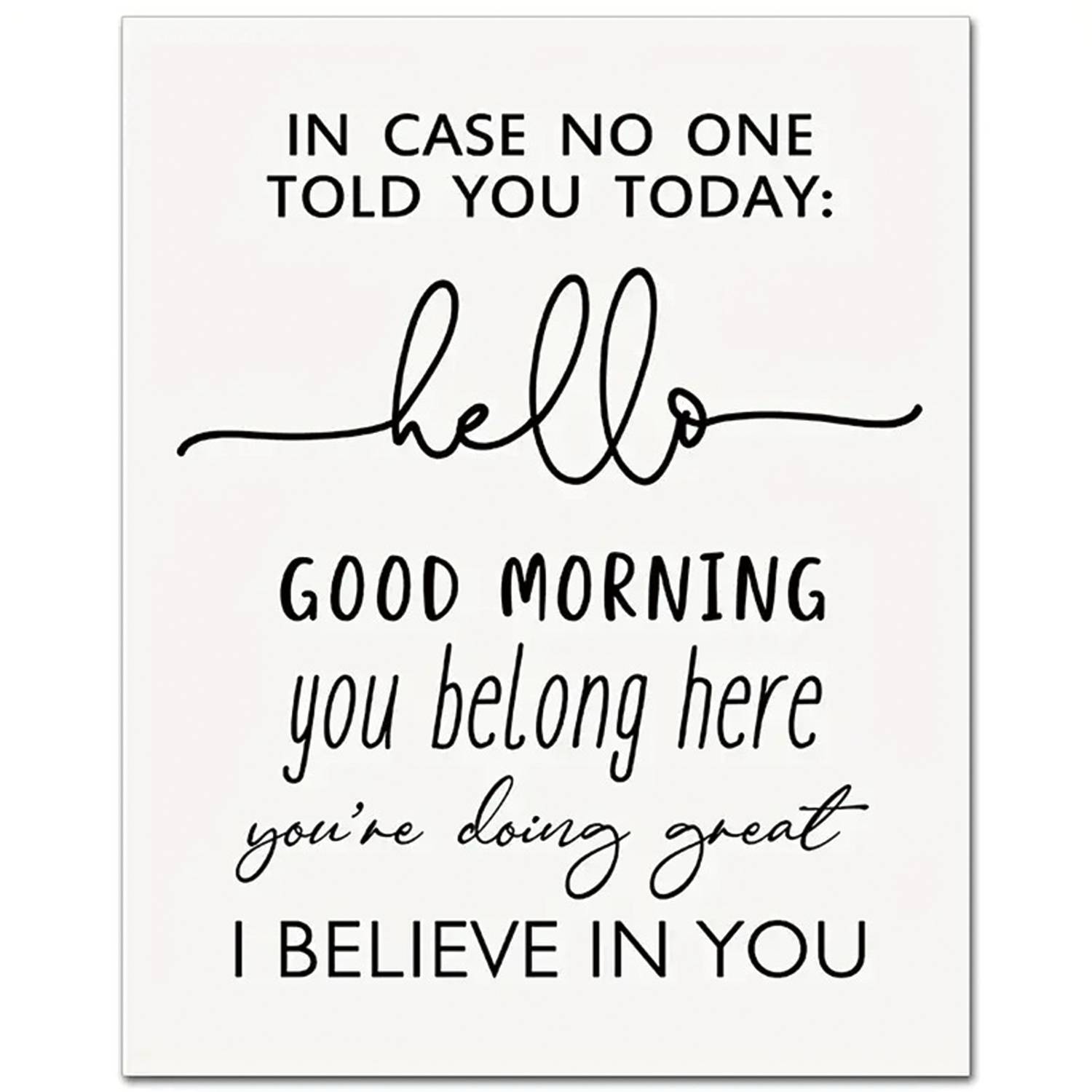 8x10in Glossy Coated Paper Classroom Sign 2