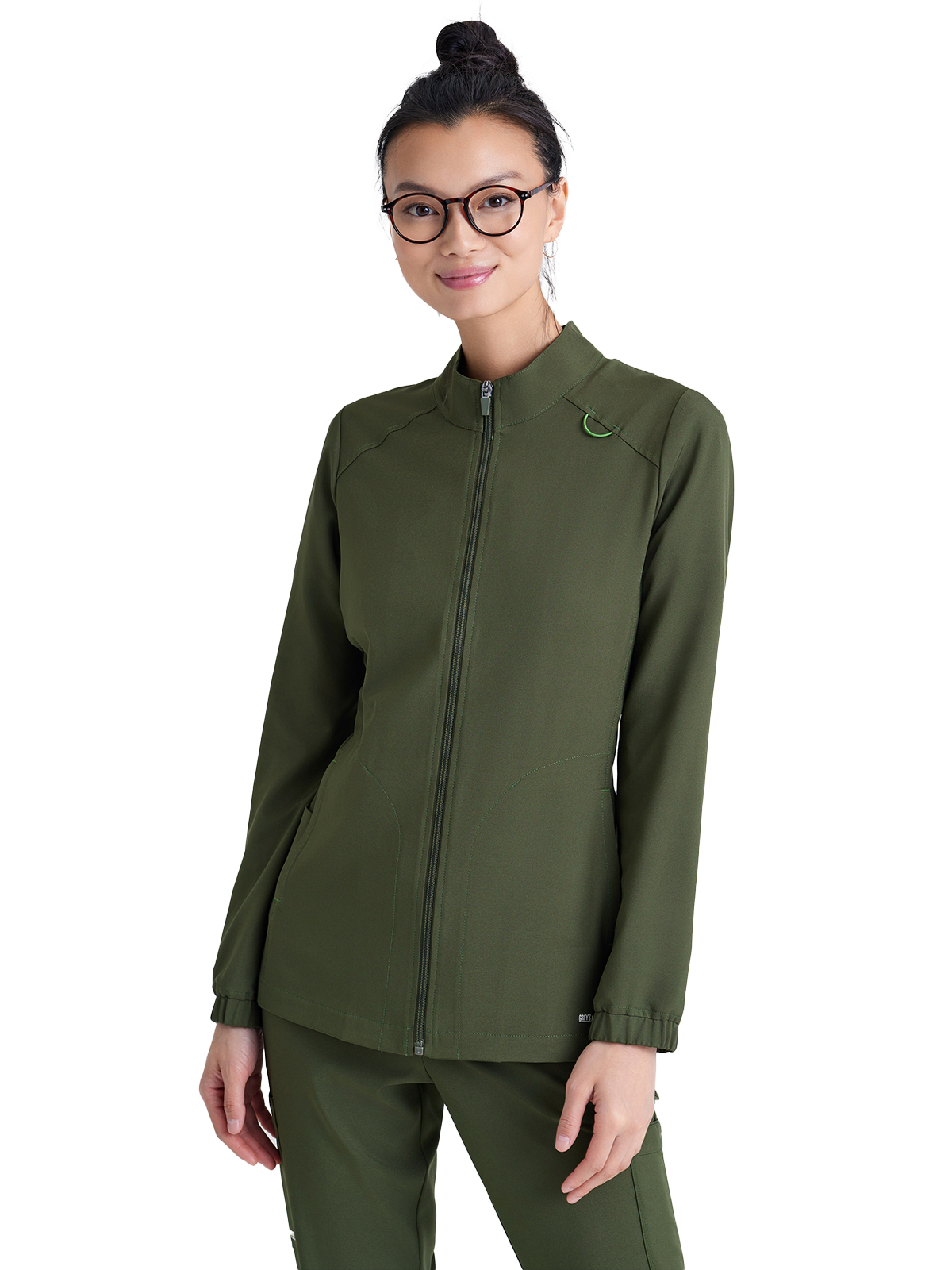 Grey's Anatomy Evolve Stretch - Women's Three-Pocket Virtue Warm-Up Scrub Jacket 30