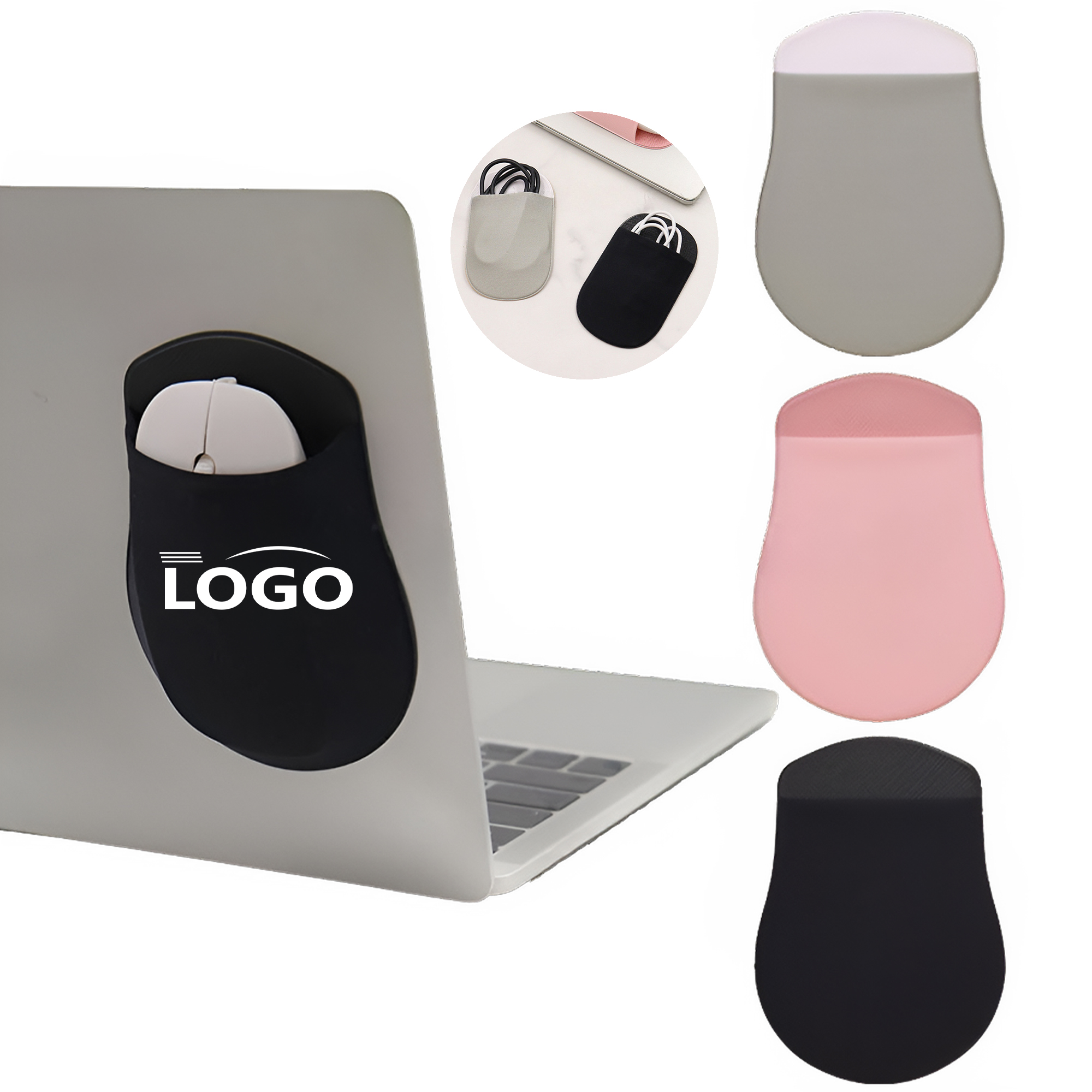 Self-Adhesive Laptop Mouse Holder for Travel 2