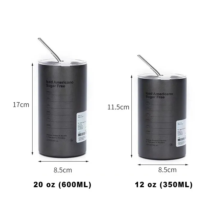 Vacuum Insulated Coffee Mug with Lid Straw 4