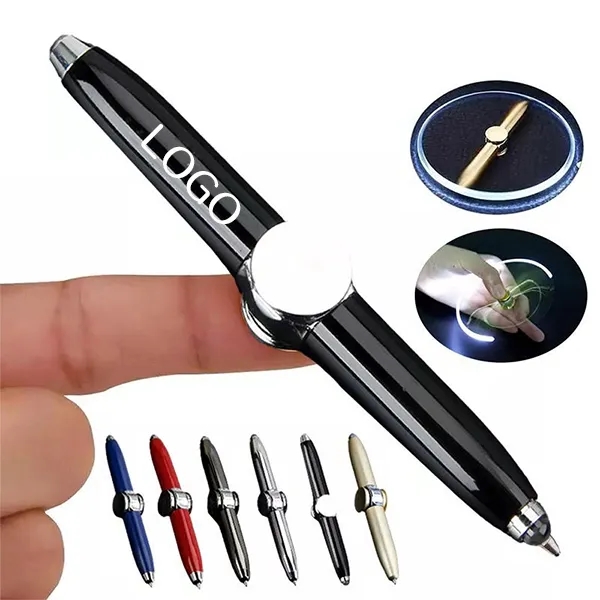 LED Light-Up Spinning Fingertip Pen - Cool Design 1
