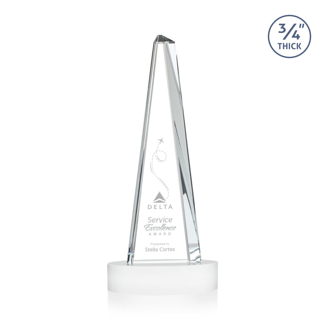 Majestic Tower Award on Alberton Base - White 5