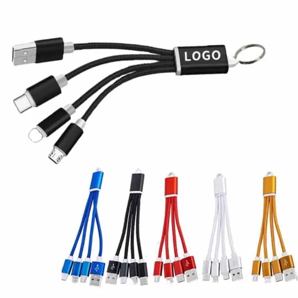 Mobile Phone Charging Data Line With Key Ring 2