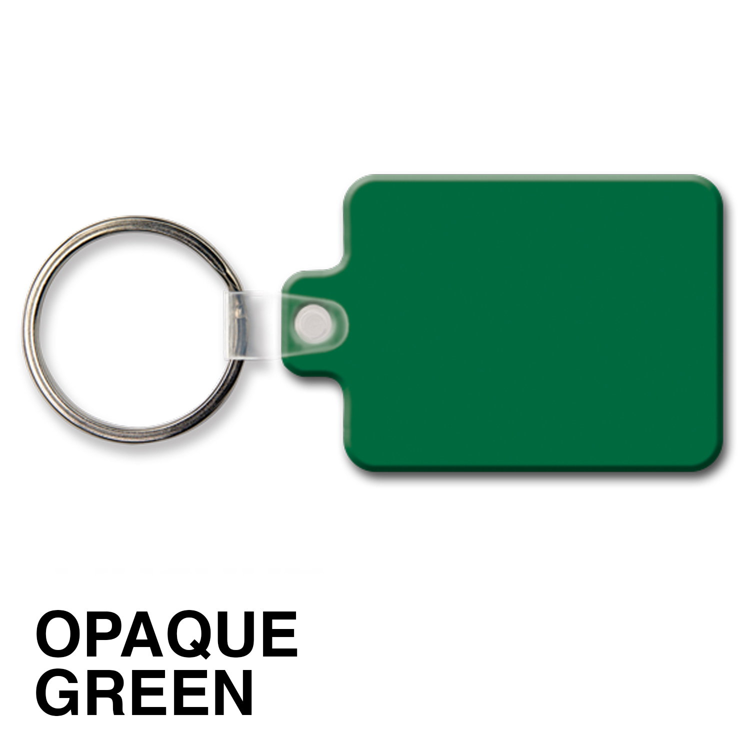 Medium Rectangle Key Tag w/Round Corners & Tab 4