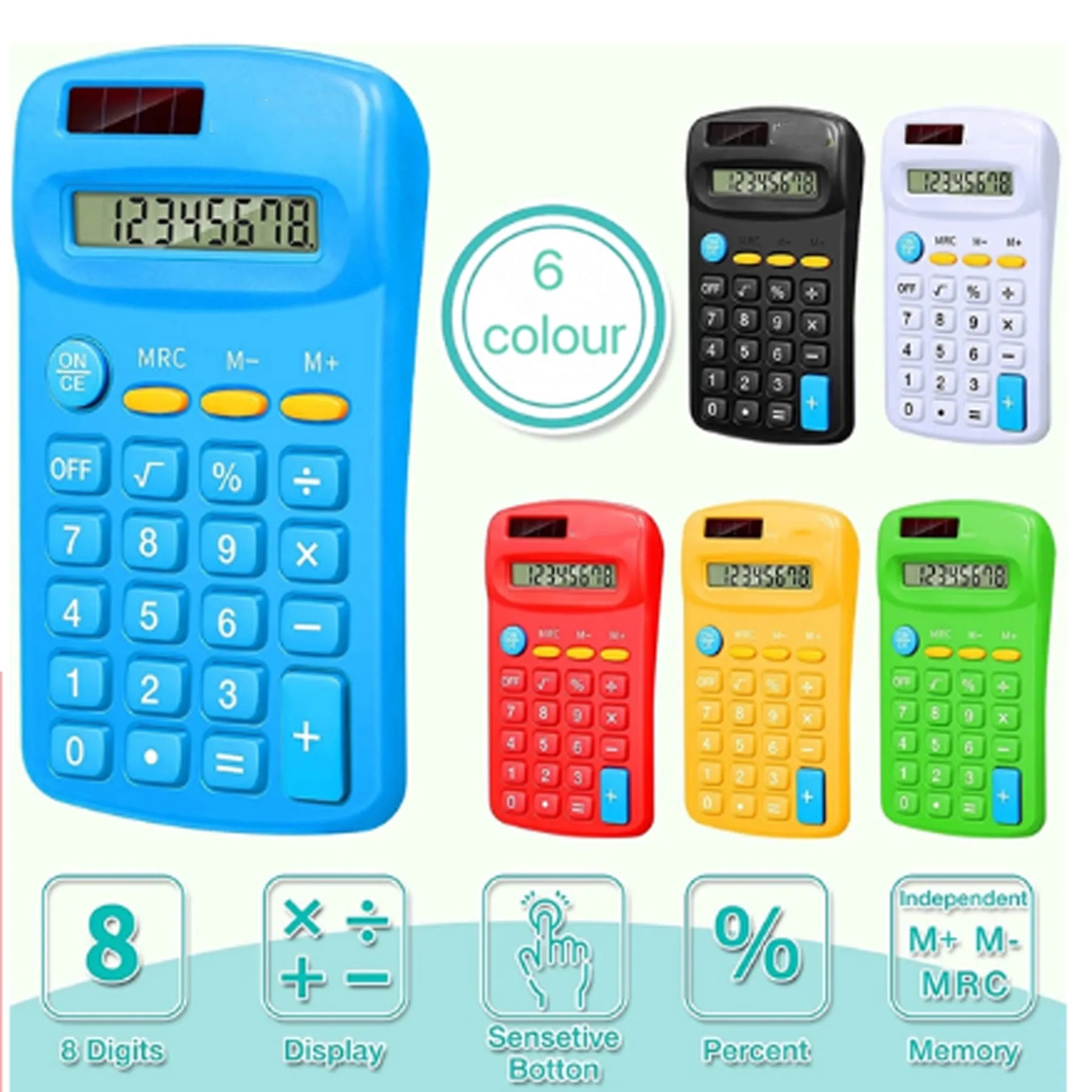 8-digit student portable calculator 1