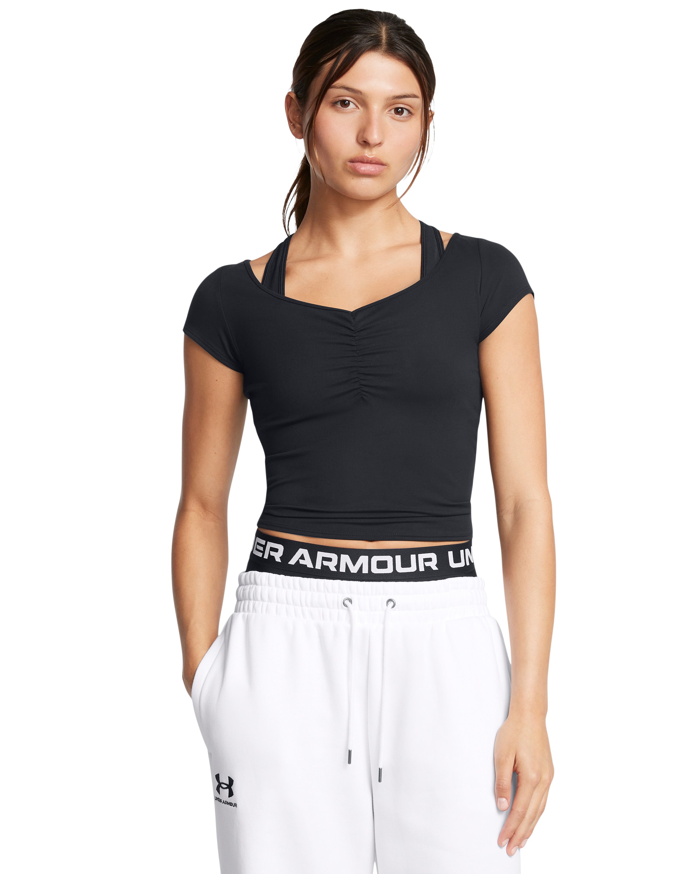 UA Motion Ruched Women's Short Sleeve 2