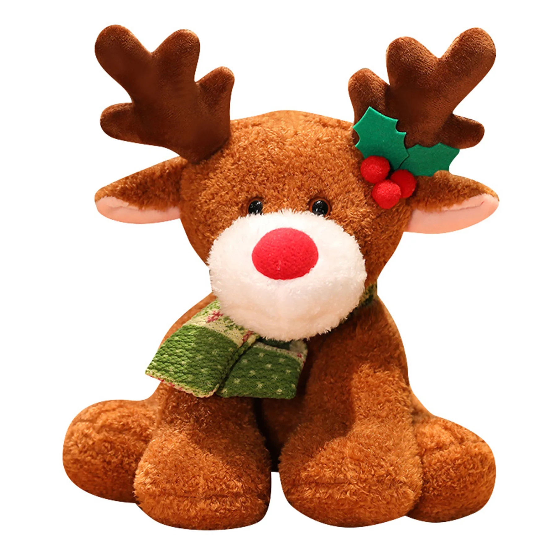 11inch Christmas Gift Doll Soft Plush Elk Costume Toy 3