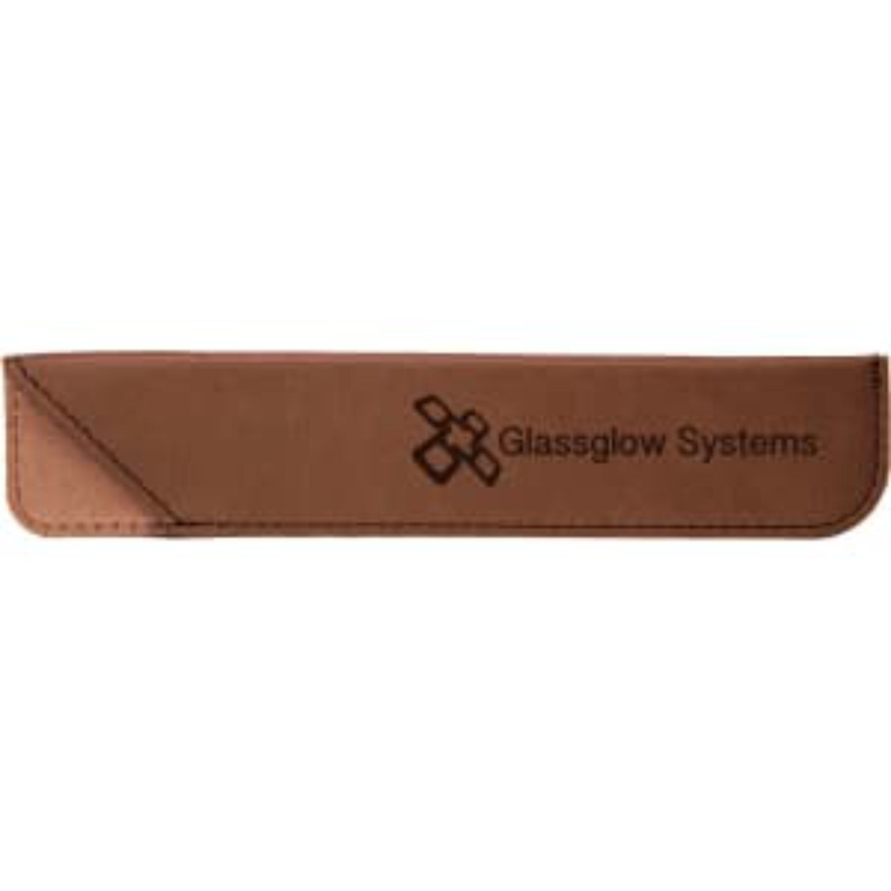 Dark Brown Faux Leather Pen Case 1