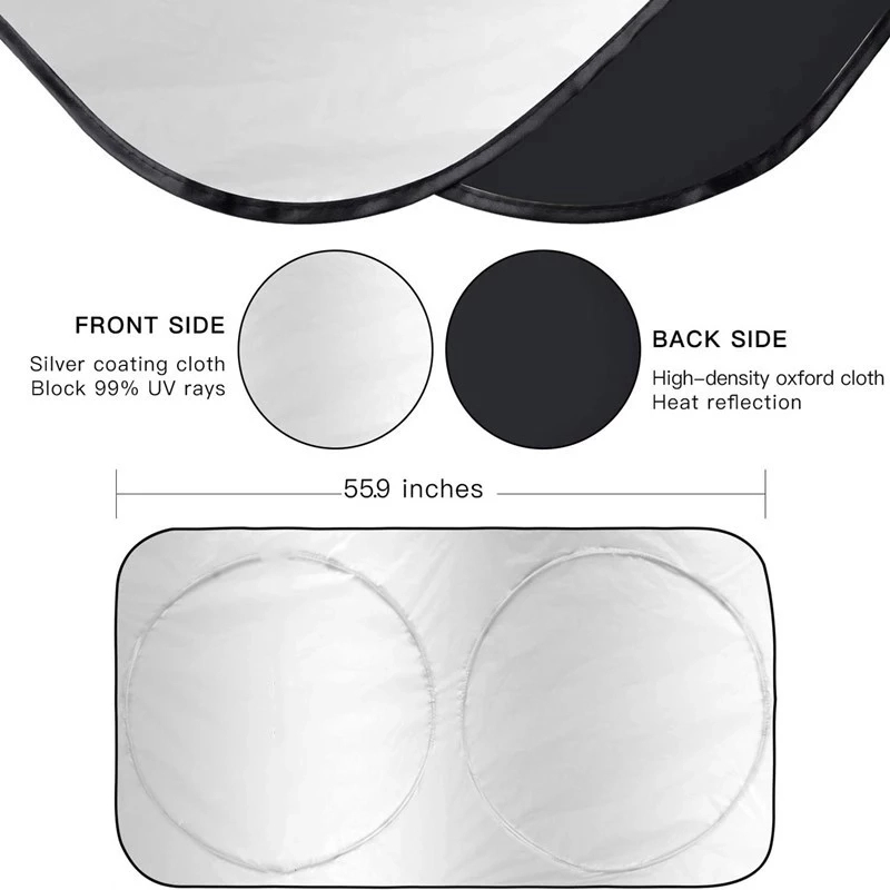 Folding Car Sun Shade MOQ 80PCS 2