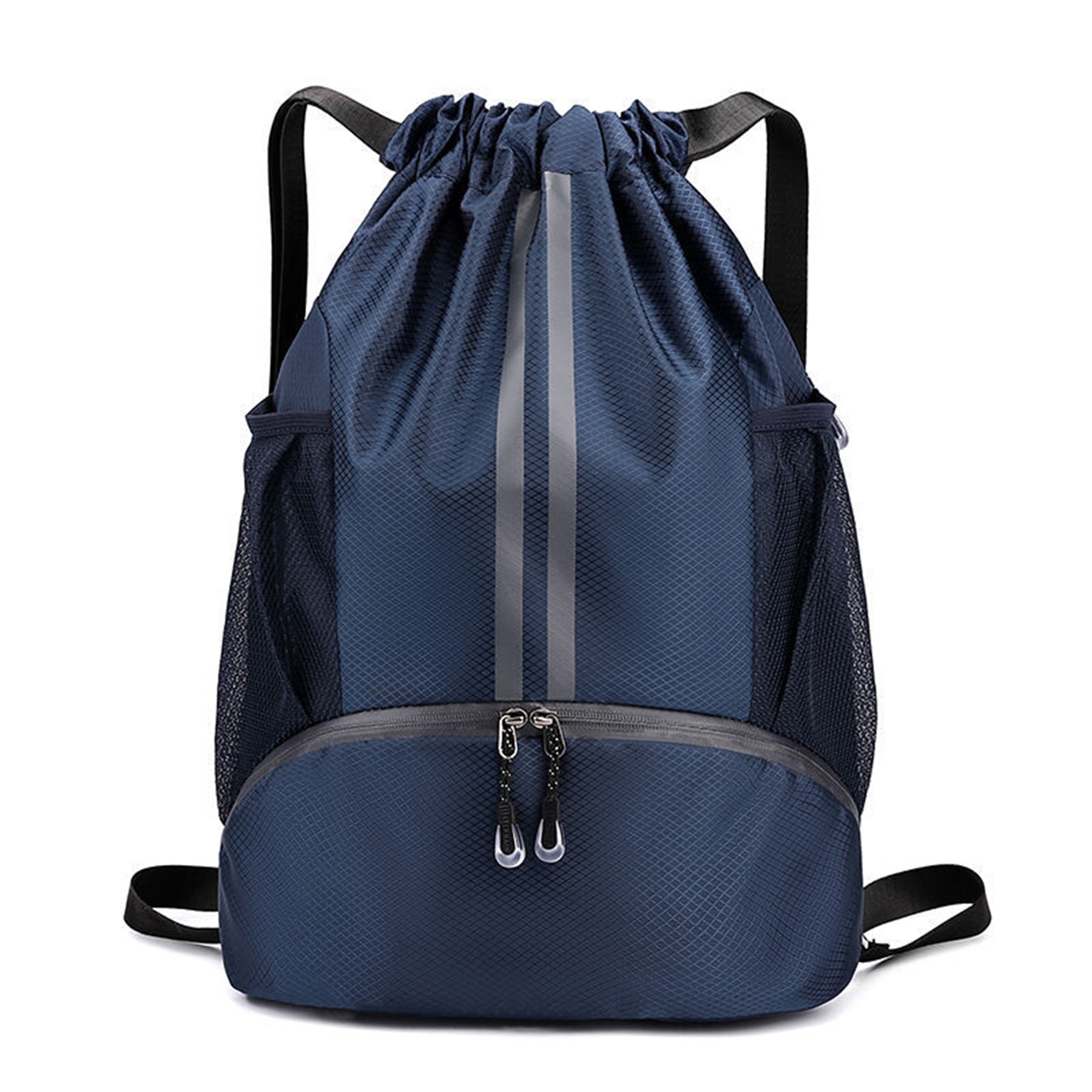 Sports Drawstring Backpack with Shoes Compartment 6