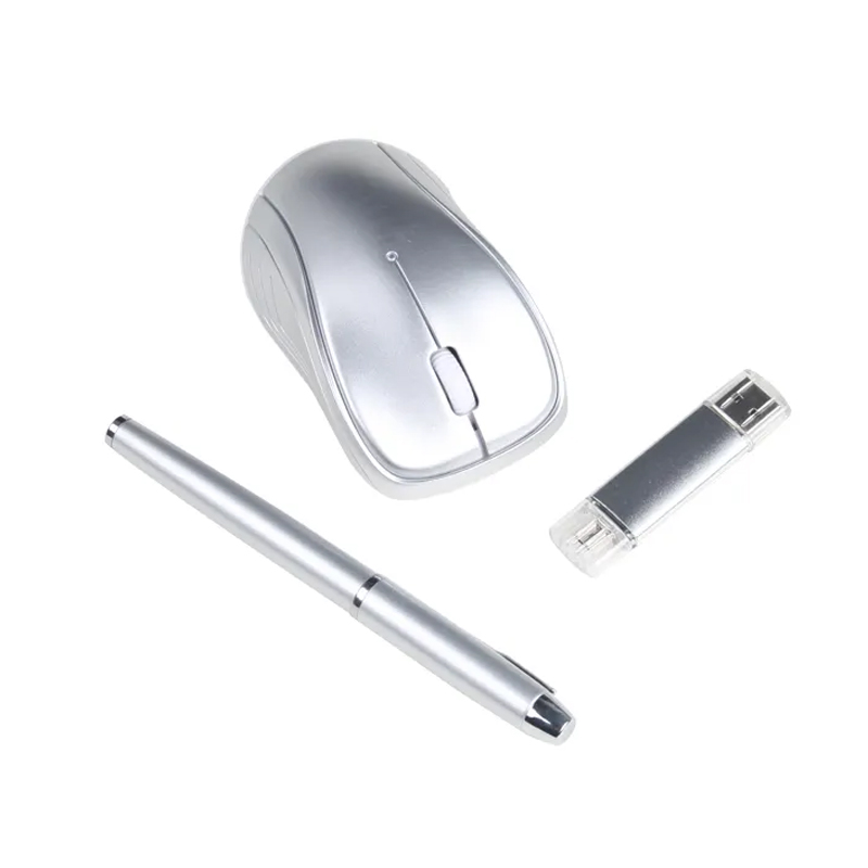 Executive Tech Trio — Wireless Mouse, Pen & USB 6
