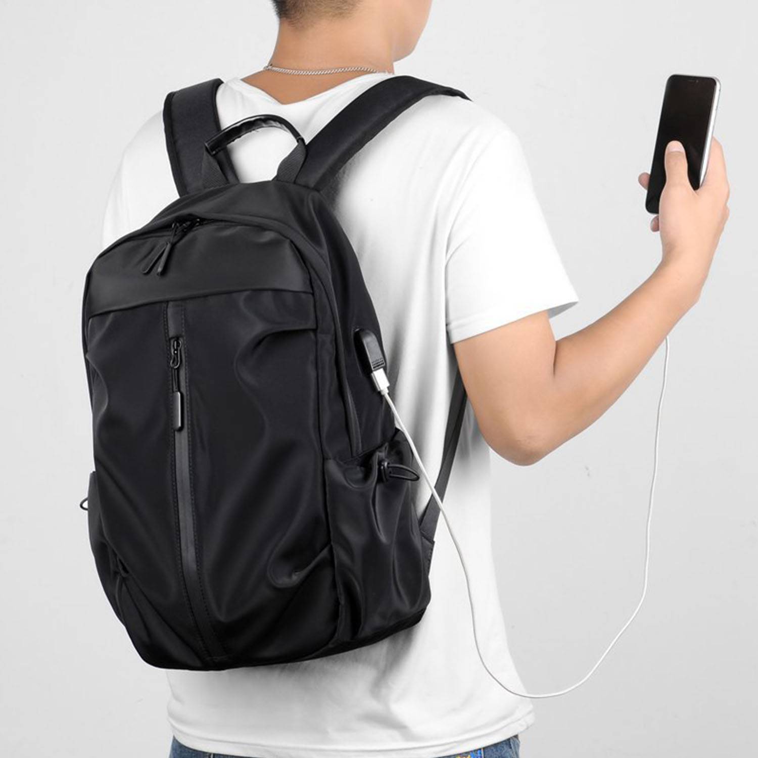 Backpack Men's Business Bag With USB Charging Port 5