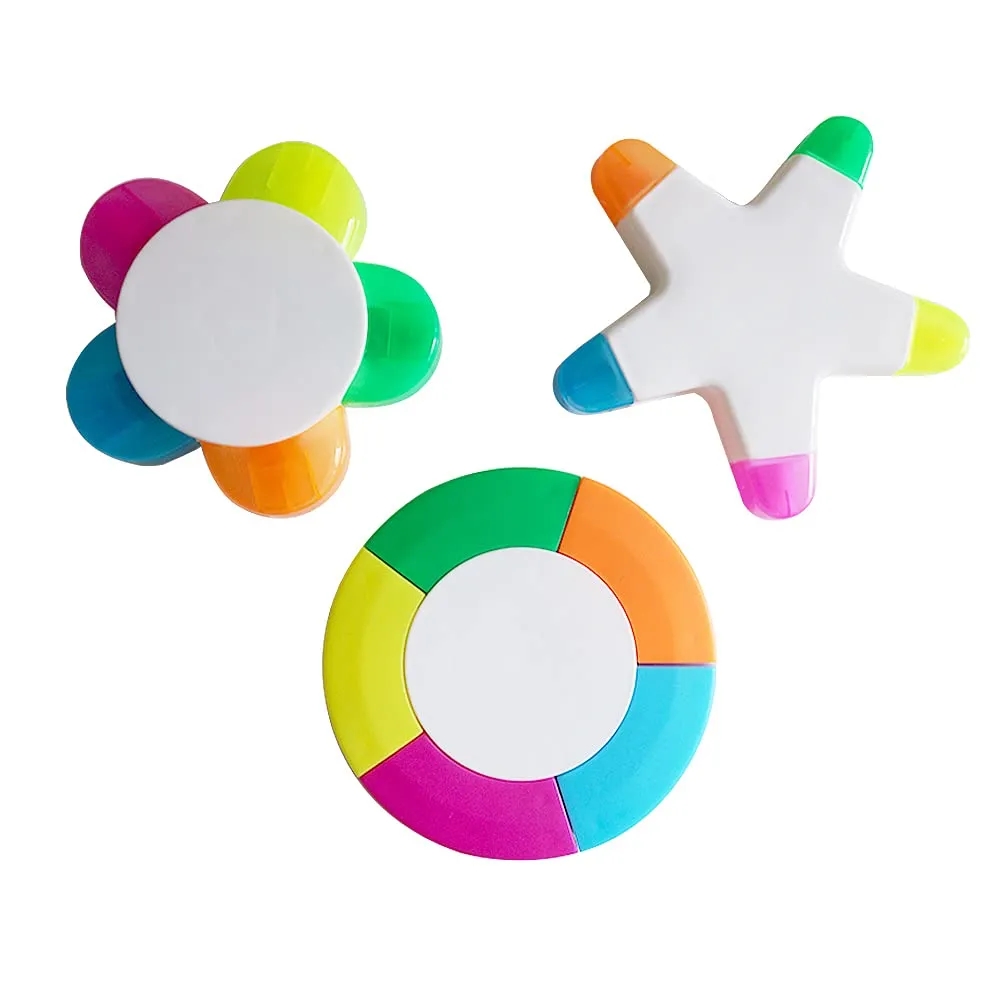 Flower Shape Watercolor Highlighter Pens 1