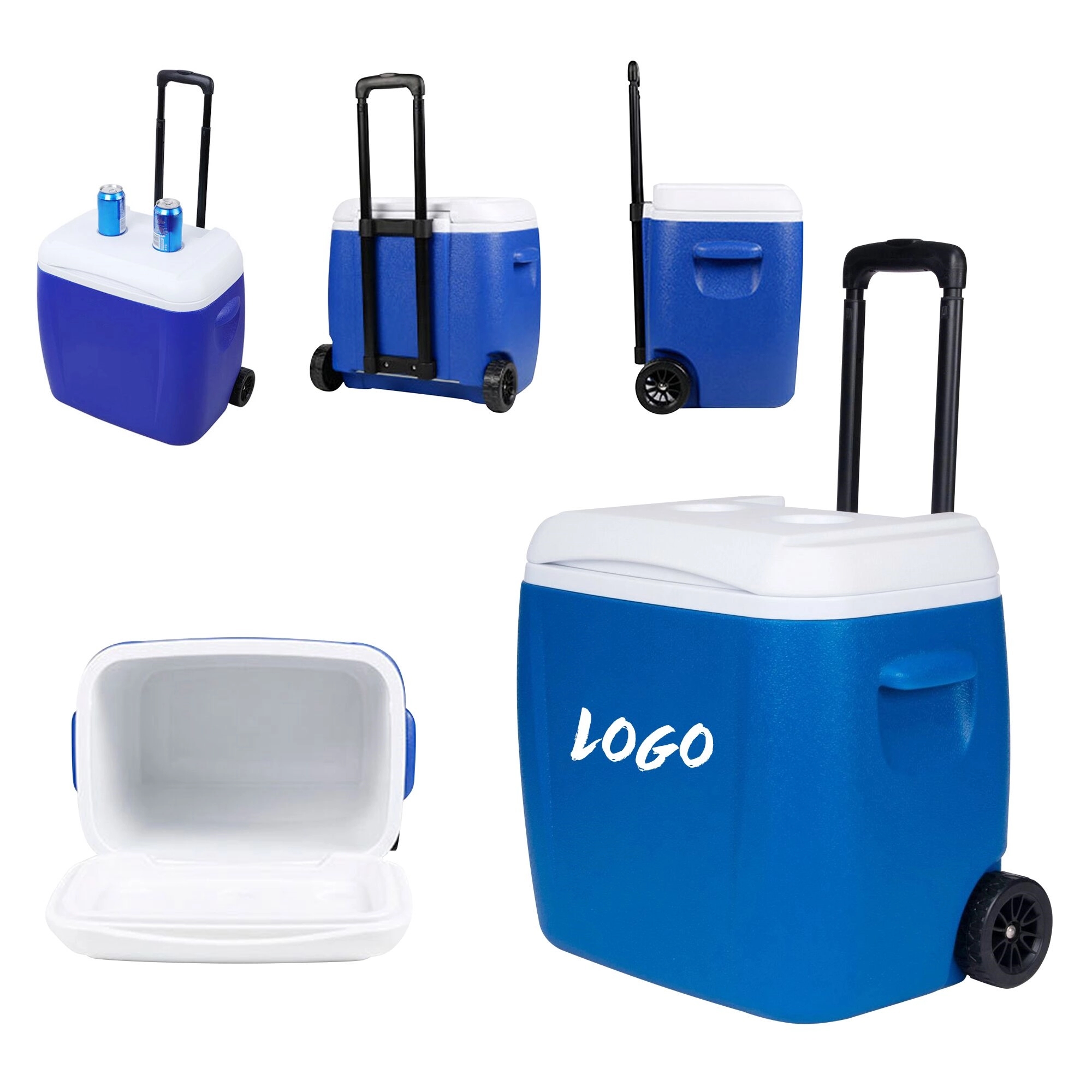 30 Qt Leakproof Wheeled Hard Cooler 1