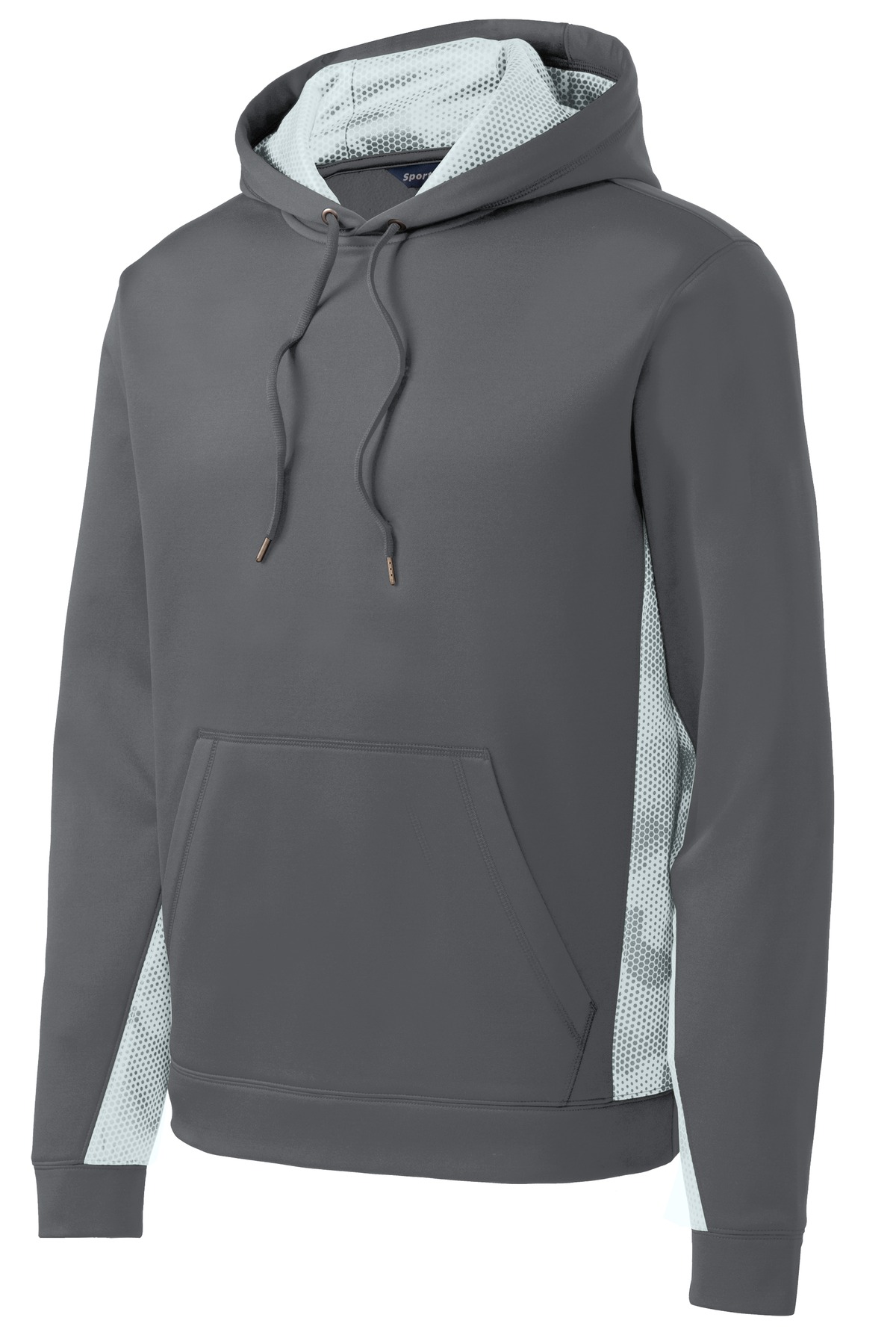 Sport-Tek Sport-Wick CamoHex Fleece Colorblock Hooded Pullover. ST239, custom hoodie or sweatshirt with logo imprint 14