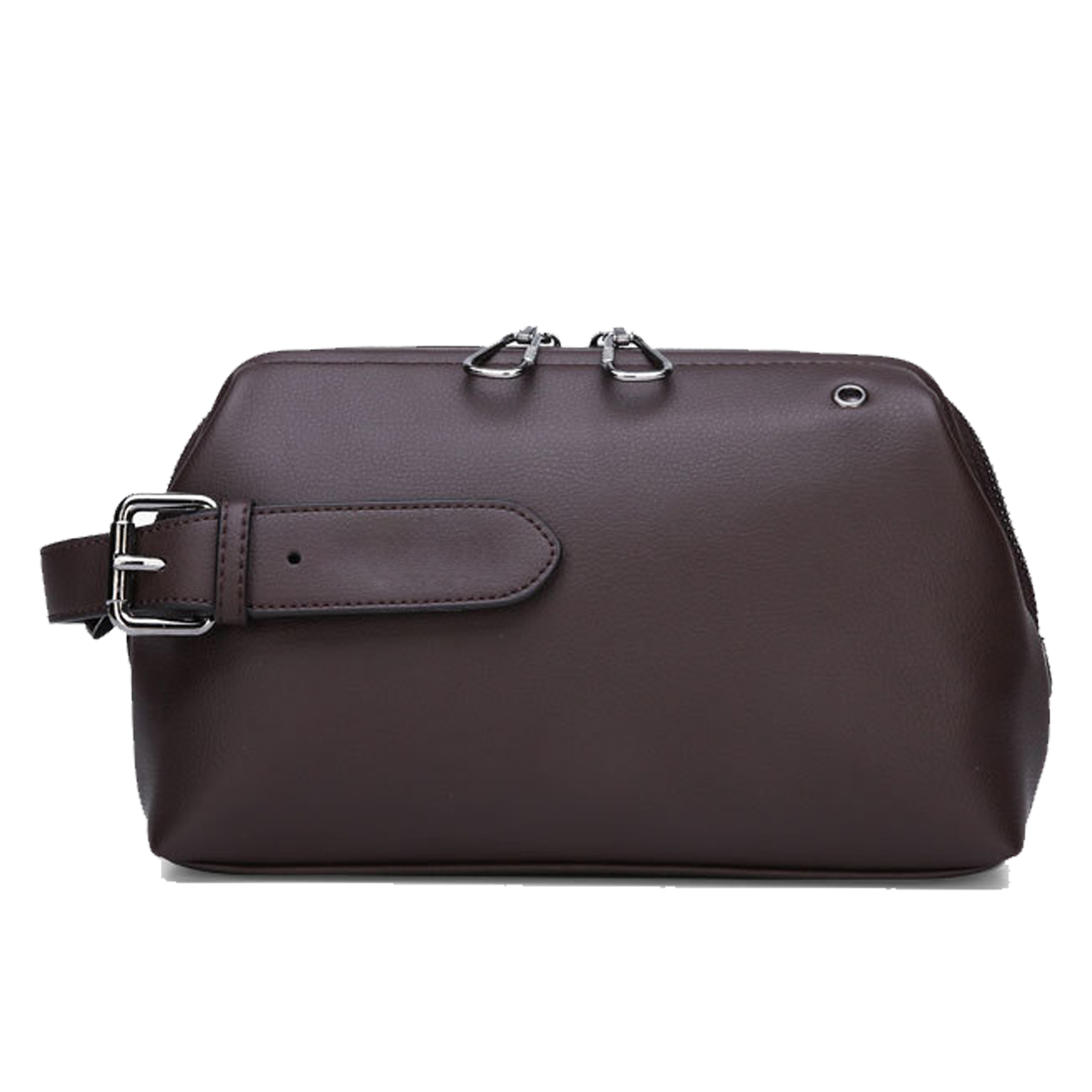 pu Men's large capacity soft leather handbag 4