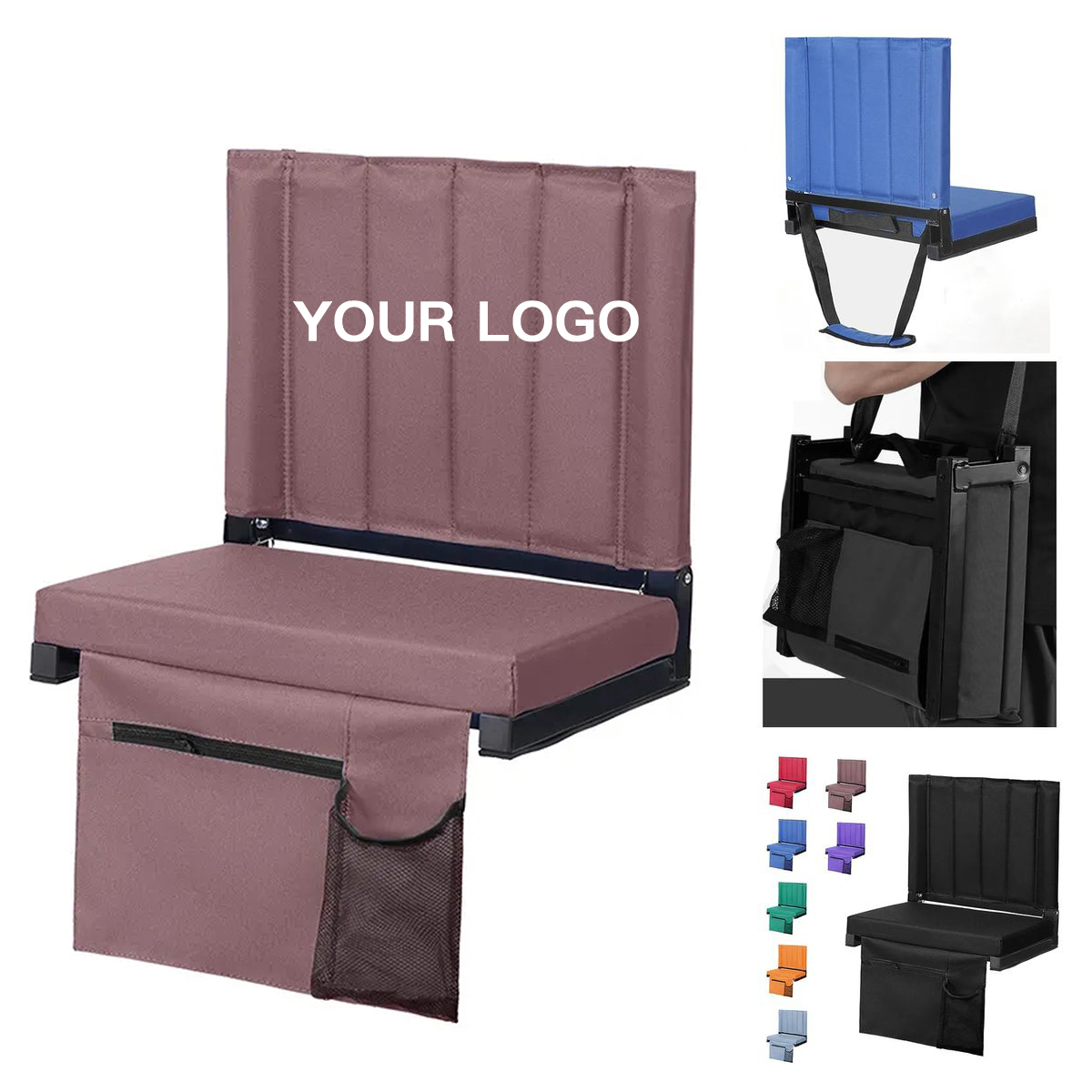 Portable Foldable Stadium Seat With Metal Frame 5