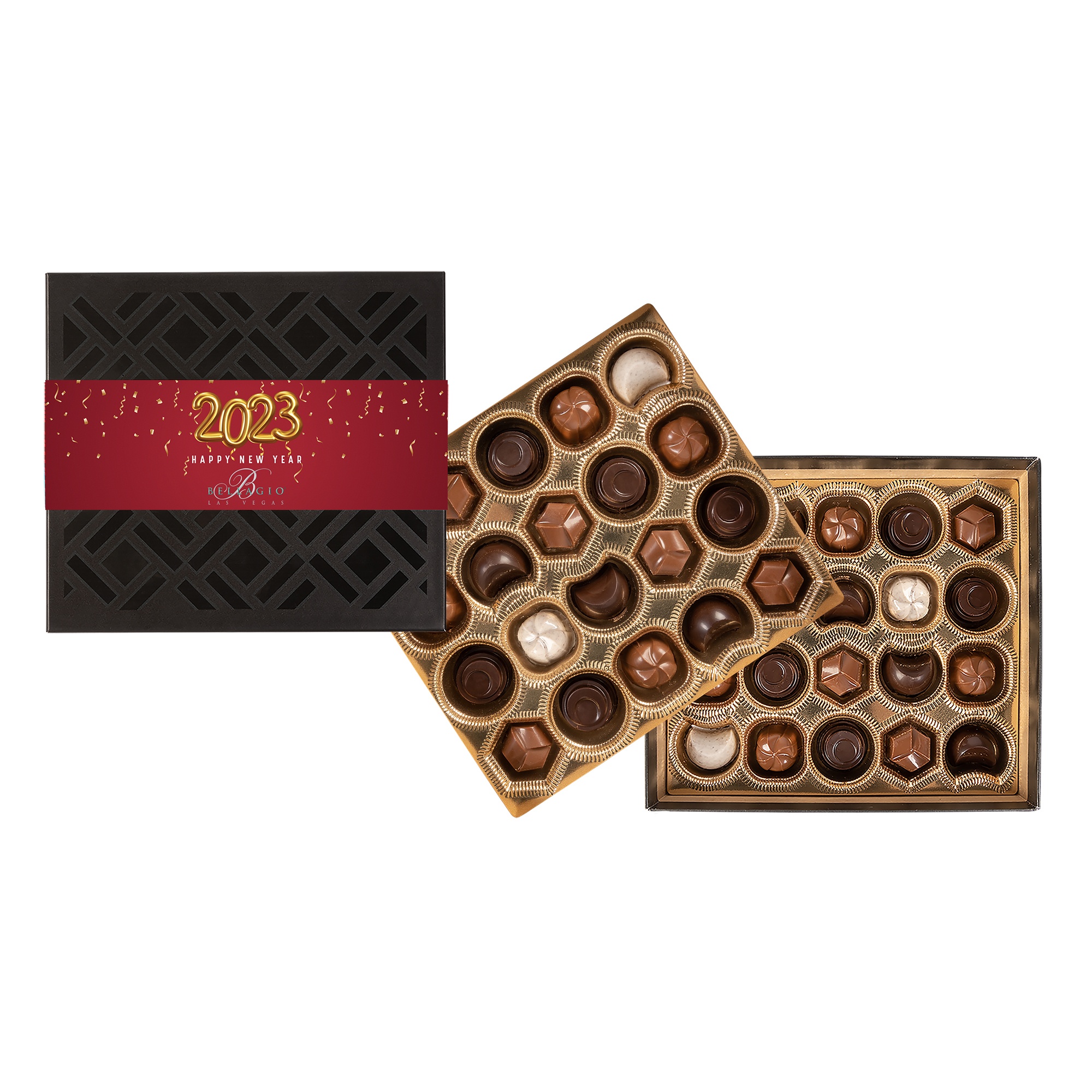 Gourmet Truffles Gift Box with Full Color Band - 40 pc 1
