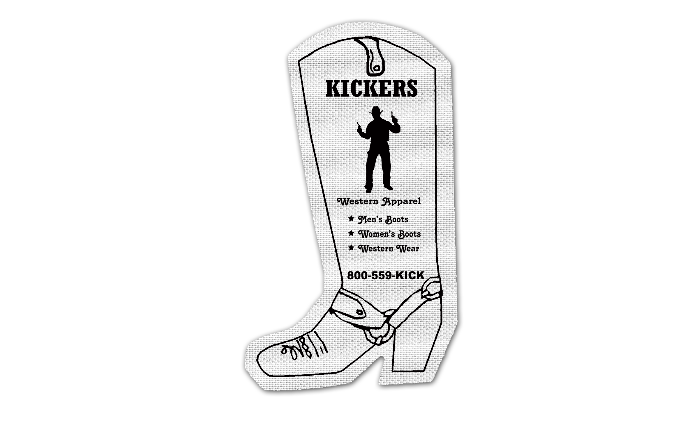 Cowboy Boot Rubber Jar Opener 89