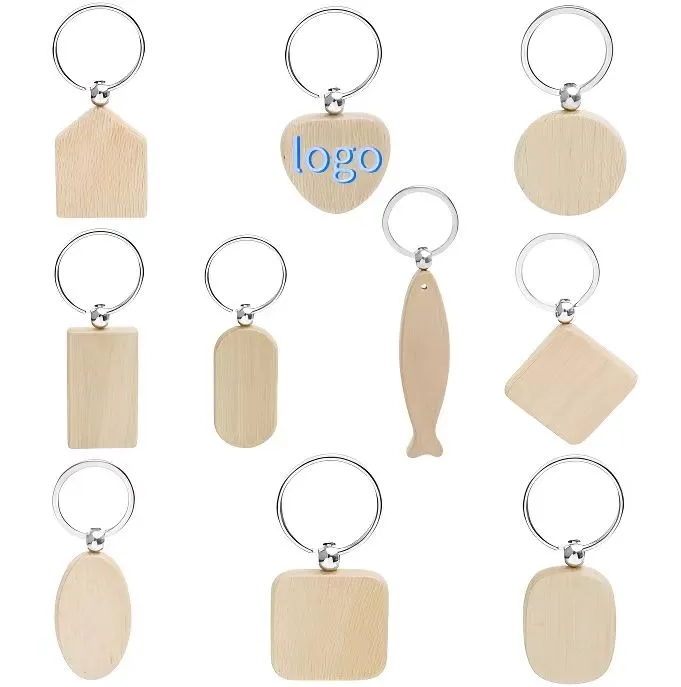 Wooden Keychain Blanks 4