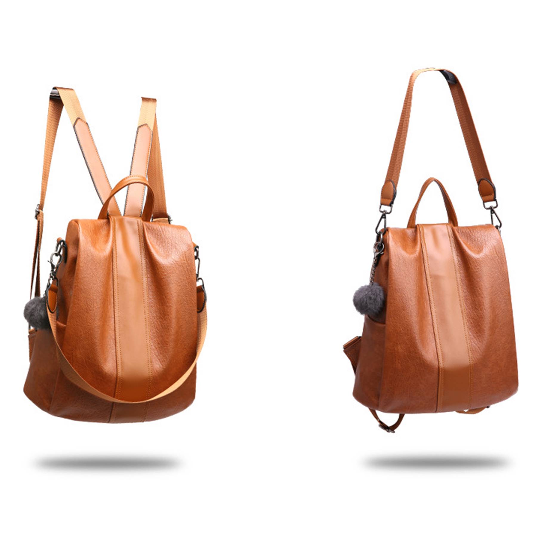 PU leather /Nylon Waterproof Women Backpack 14