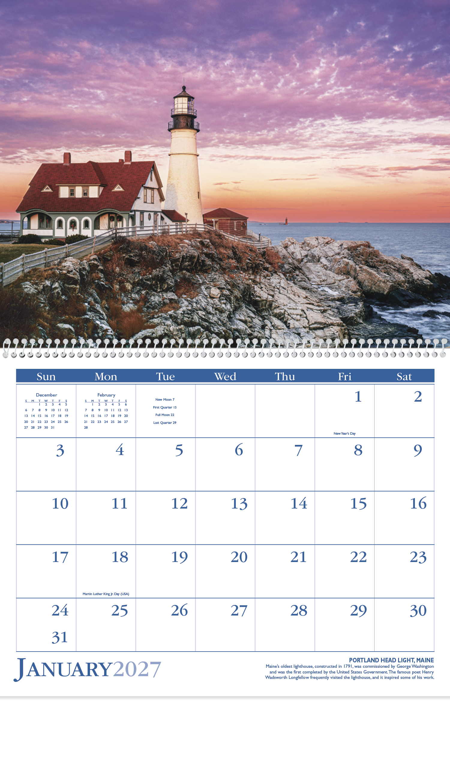 Triumph® Calendars Lighthouses Calendar 10