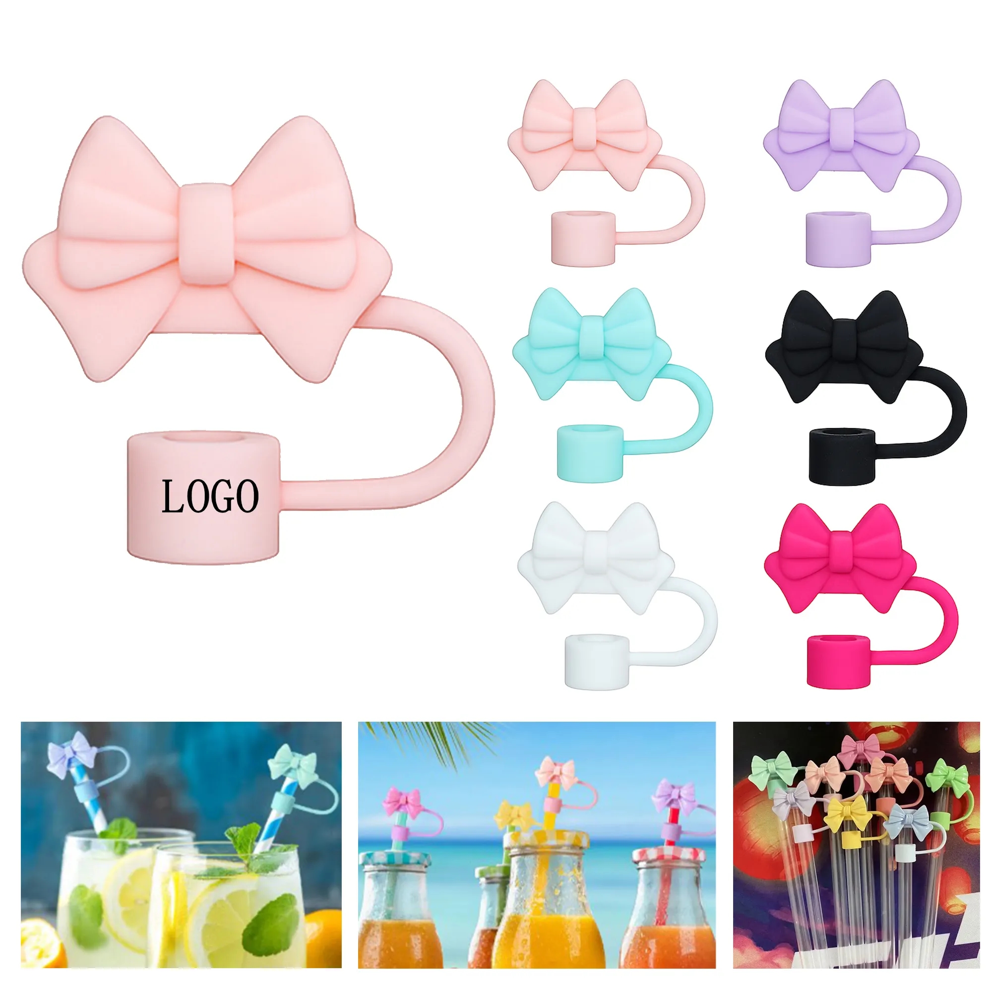 Bows-shaped Straw Cap 3