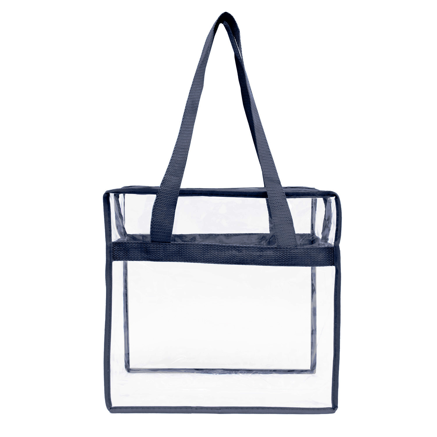 Clear Stadium Security Zipper Tote