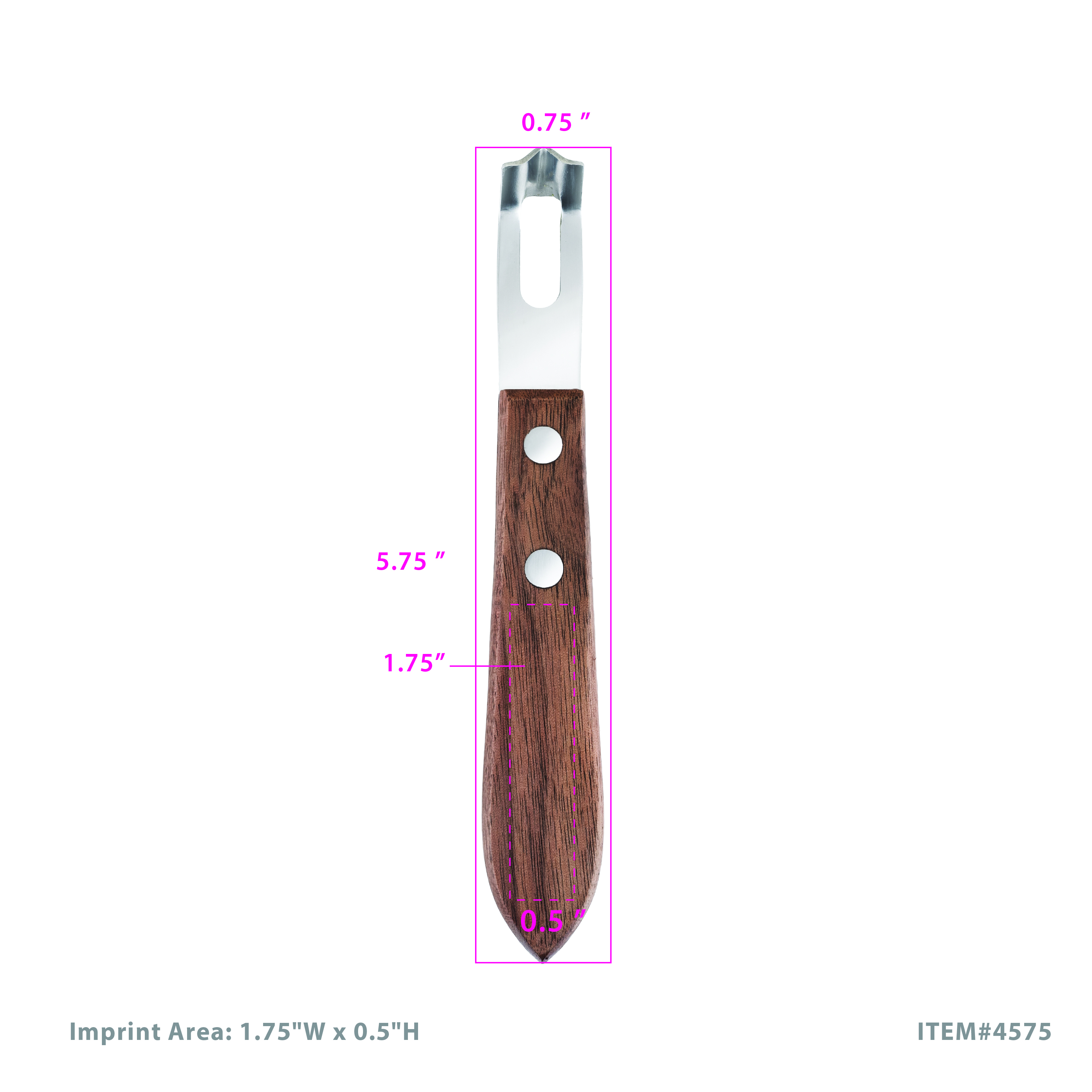 Viski® Walnut Channel Knife 8