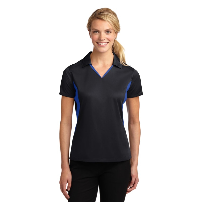 Sport-Tek Women's Side Blocked Micropique Sport-Wick Polo. 50